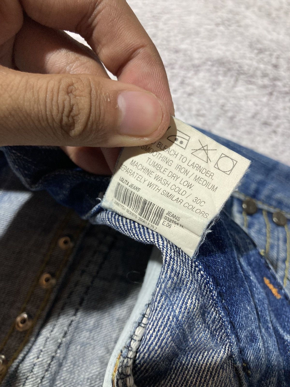 Japanese Brand 2000s Lolita Y2k Studded Faded 3/4 Jeans Pants Lgb Punk Size US 32 / EU 48 - 22 Thumbnail