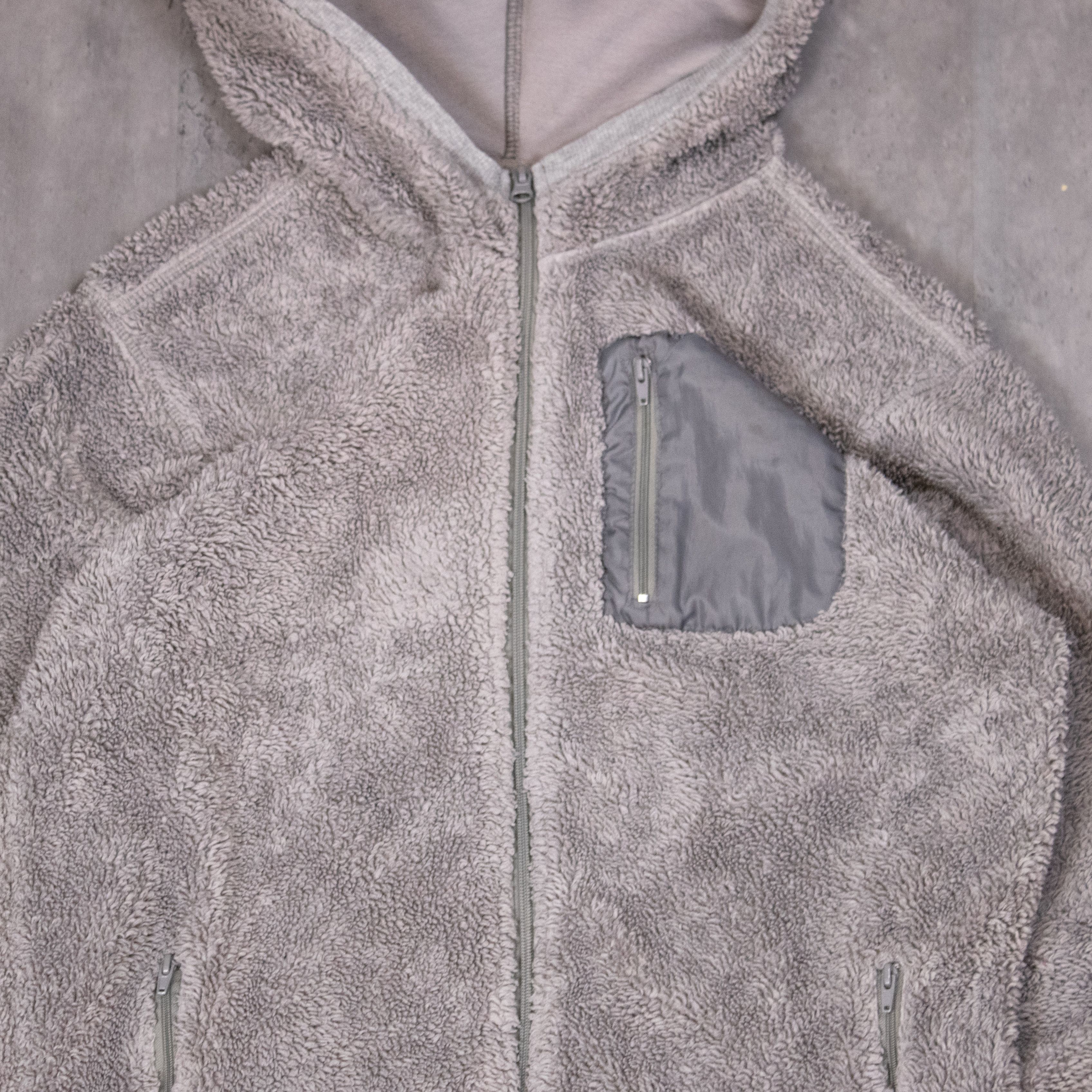 Vintage The Jean People Grey Retro X Deep Pile Hooded Fleece Jacket Size US S / EU 44-46 / 1 - 4 Thumbnail