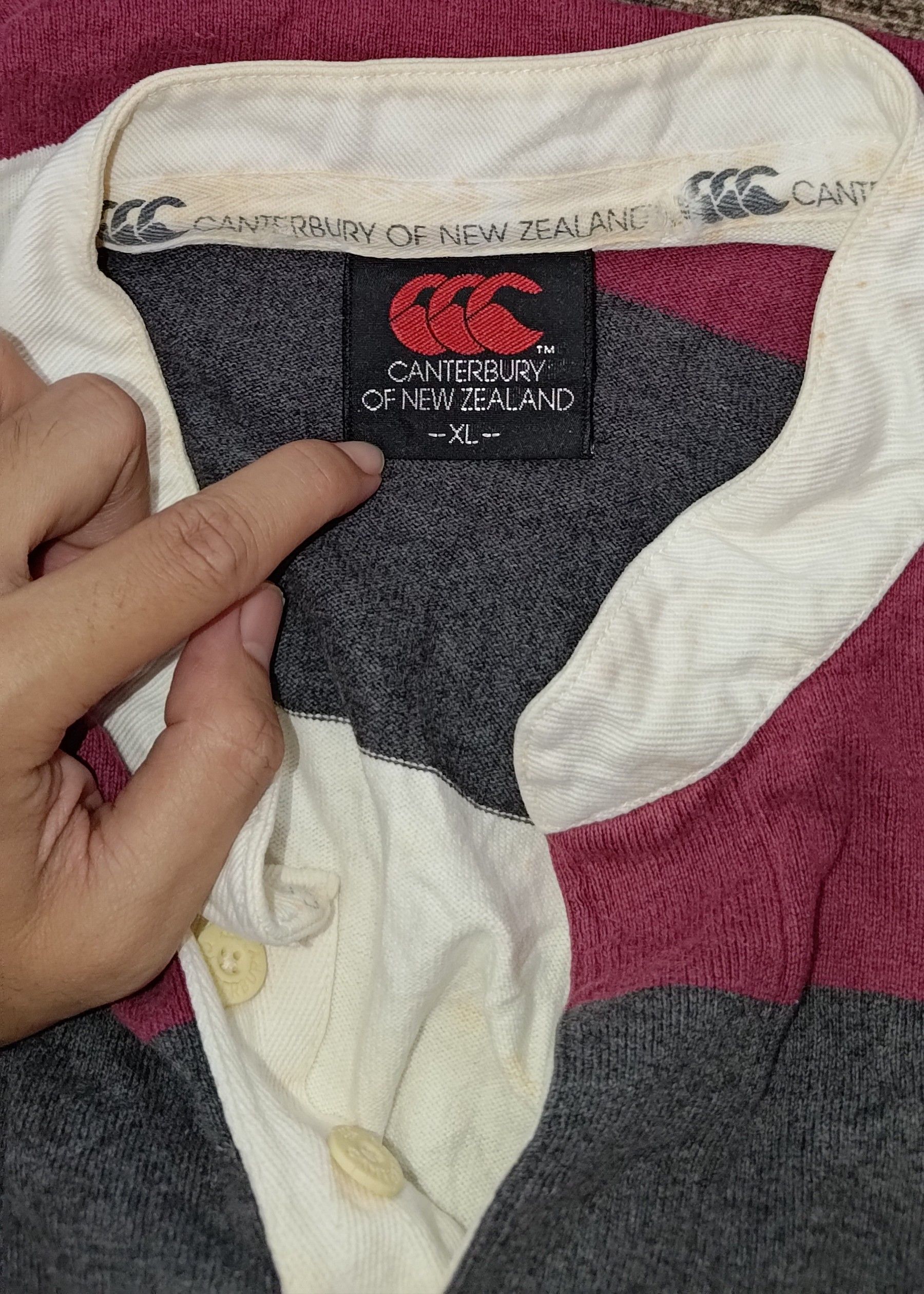 Canterbury of New Zealand Vintage Long Sleeve 90s Canterbury Shirt Size US XL / EU 56 / 4 - 3 Thumbnail