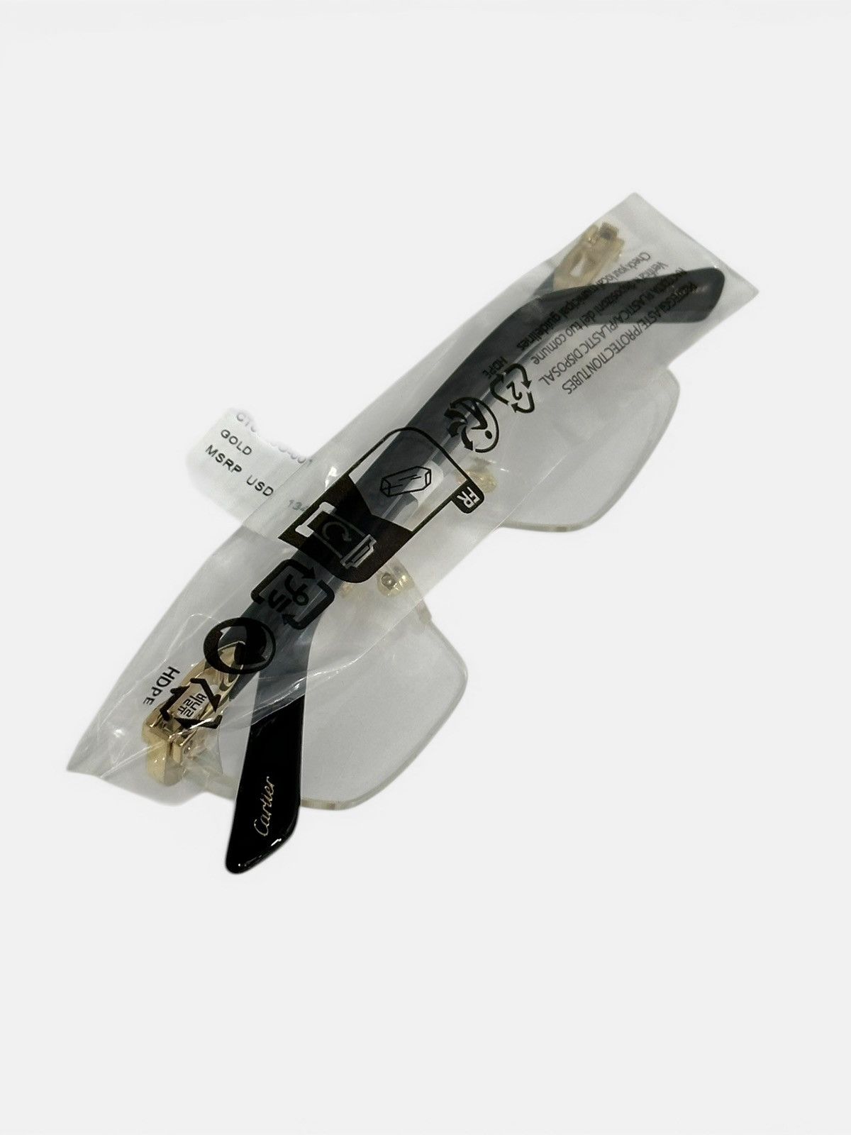 Cartier Cartier Rectangle Rimless Glasses CT0623O Size ONE SIZE - 4 Thumbnail