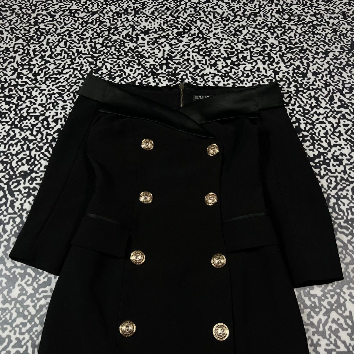 Balmain Balmain Doublure Lining Off The Shoulder Dress Luxury Style Size M / US 6-8 / IT 42-44 - 7 Thumbnail