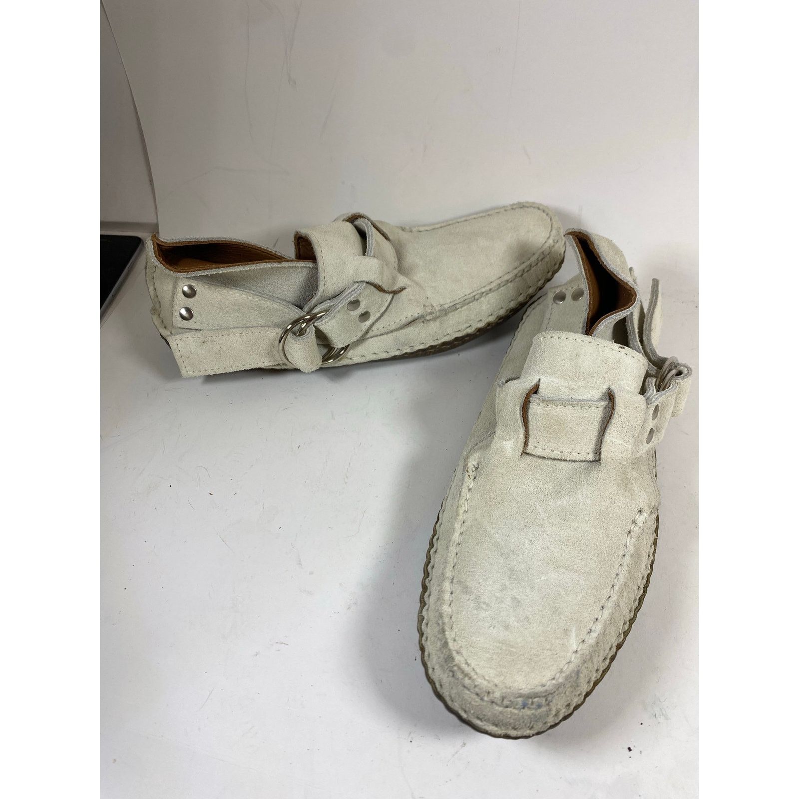 Quoddy Quoddy Suede Leather Boots White 9W Size US 9 / IT 39 - 2 Thumbnail
