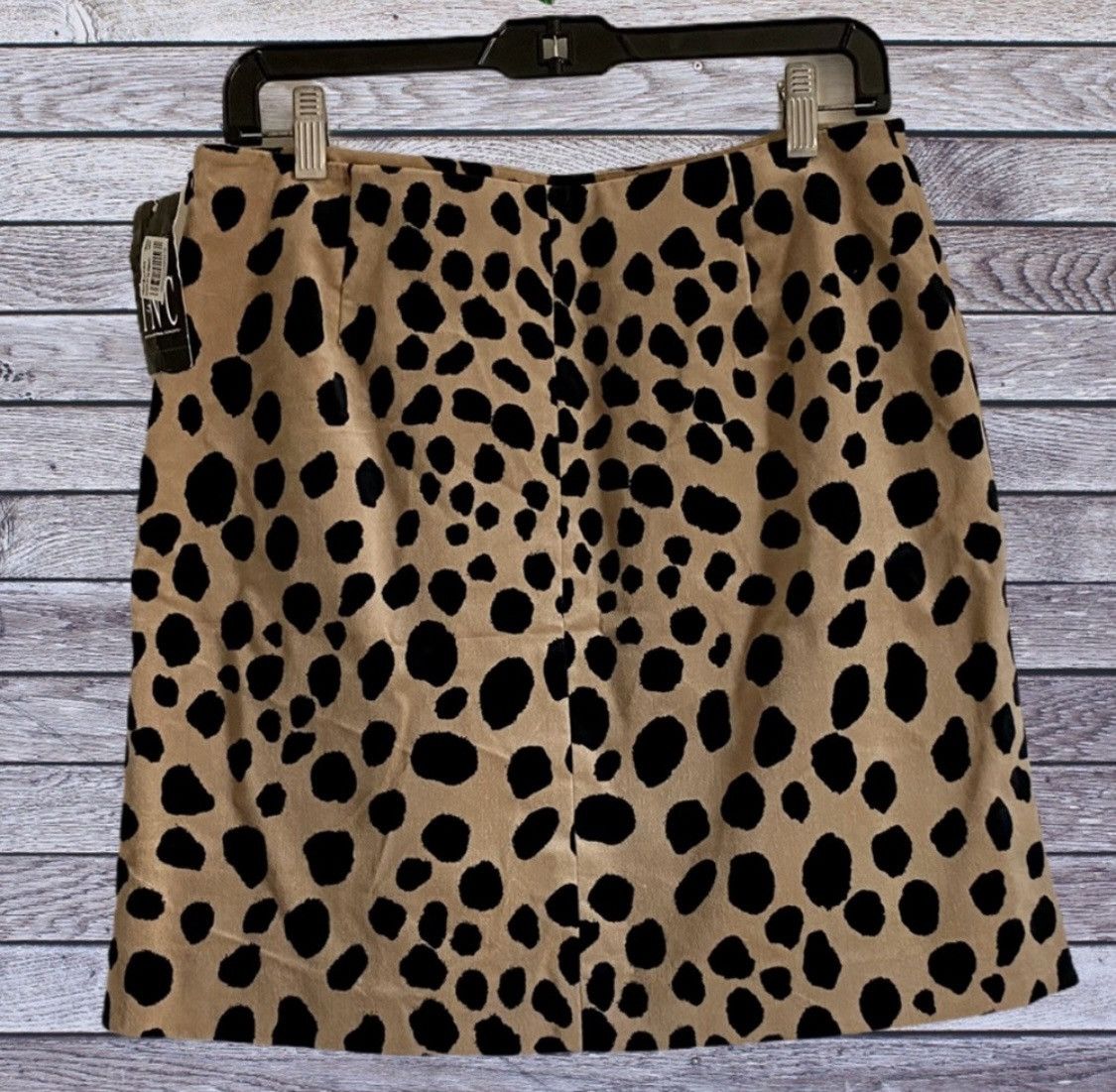 I.N.C INC INTERNATIONAL SUEDE ANIMAL PRINT MINI SKIRT Size 30" / US 8 / IT 44 - 2 Thumbnail