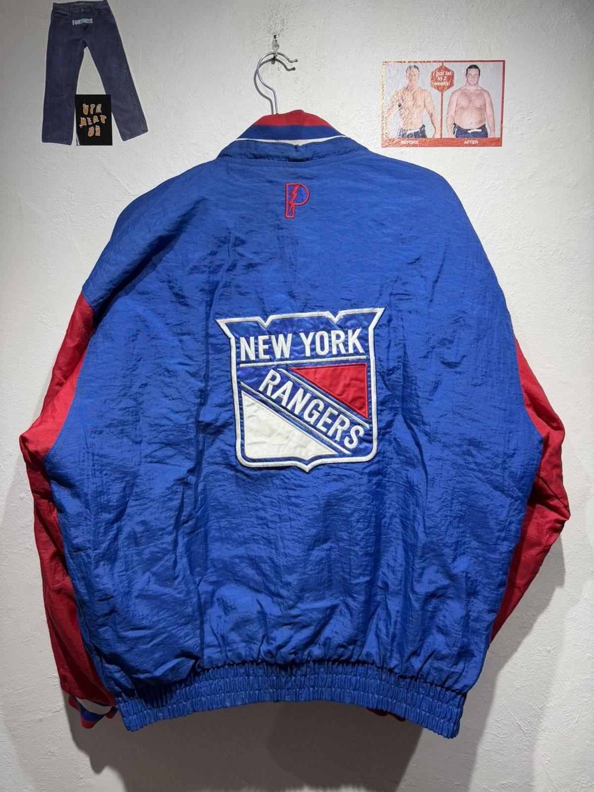 NHL Vintage New York Rangers Reversible jacket Size US XL / EU 56 / 4 - 2 Thumbnail