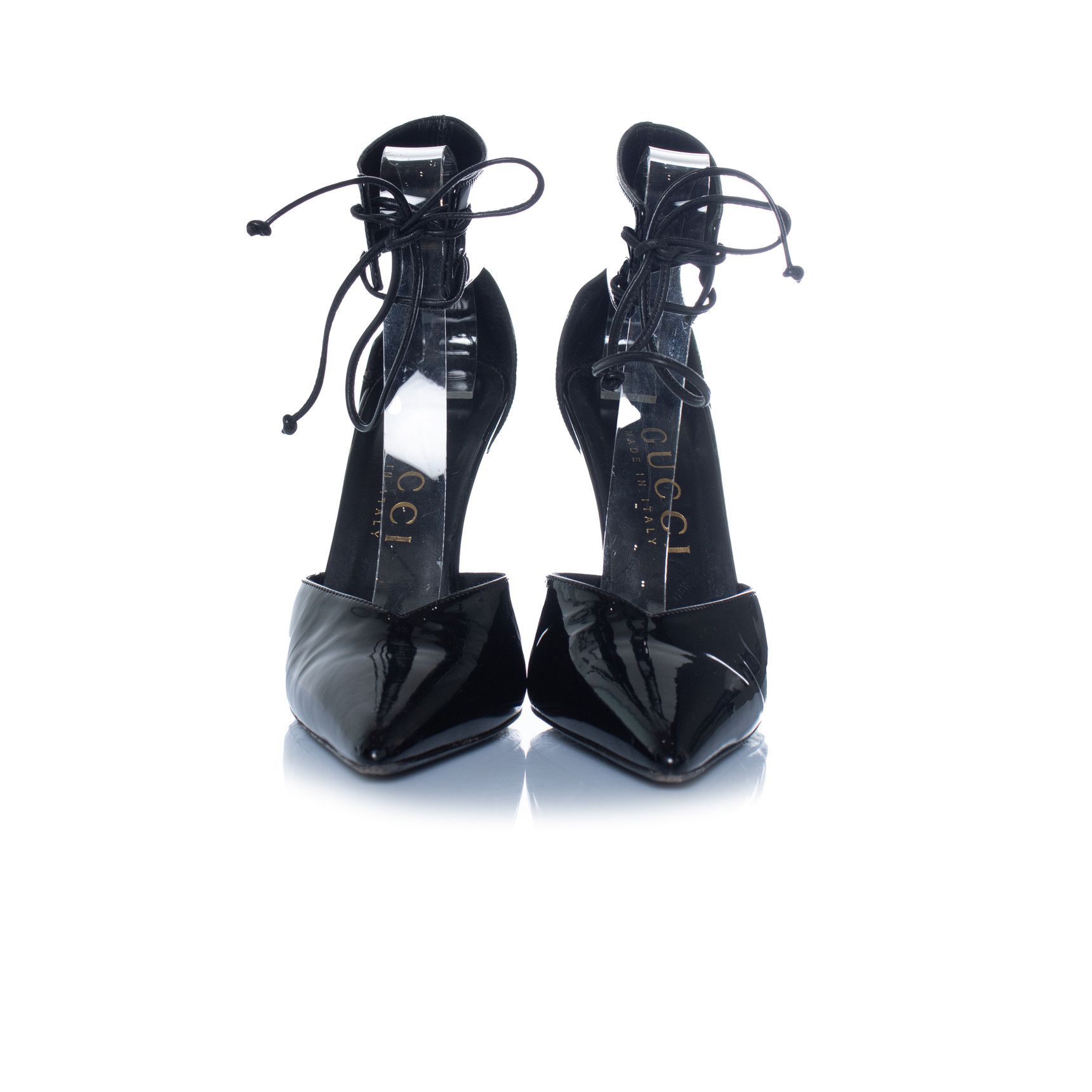 Gucci Gucci, 90mm Miranda patent leather pumps Size US 10.5 / IT 40.5 - 5 Thumbnail