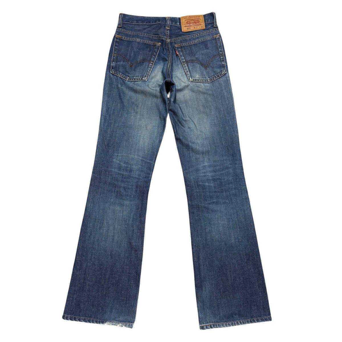 Levi's Vintage Levis 517 Flare Jeans Distressed Hedi Slimane Style Size US 27 - 1 Thumbnail
