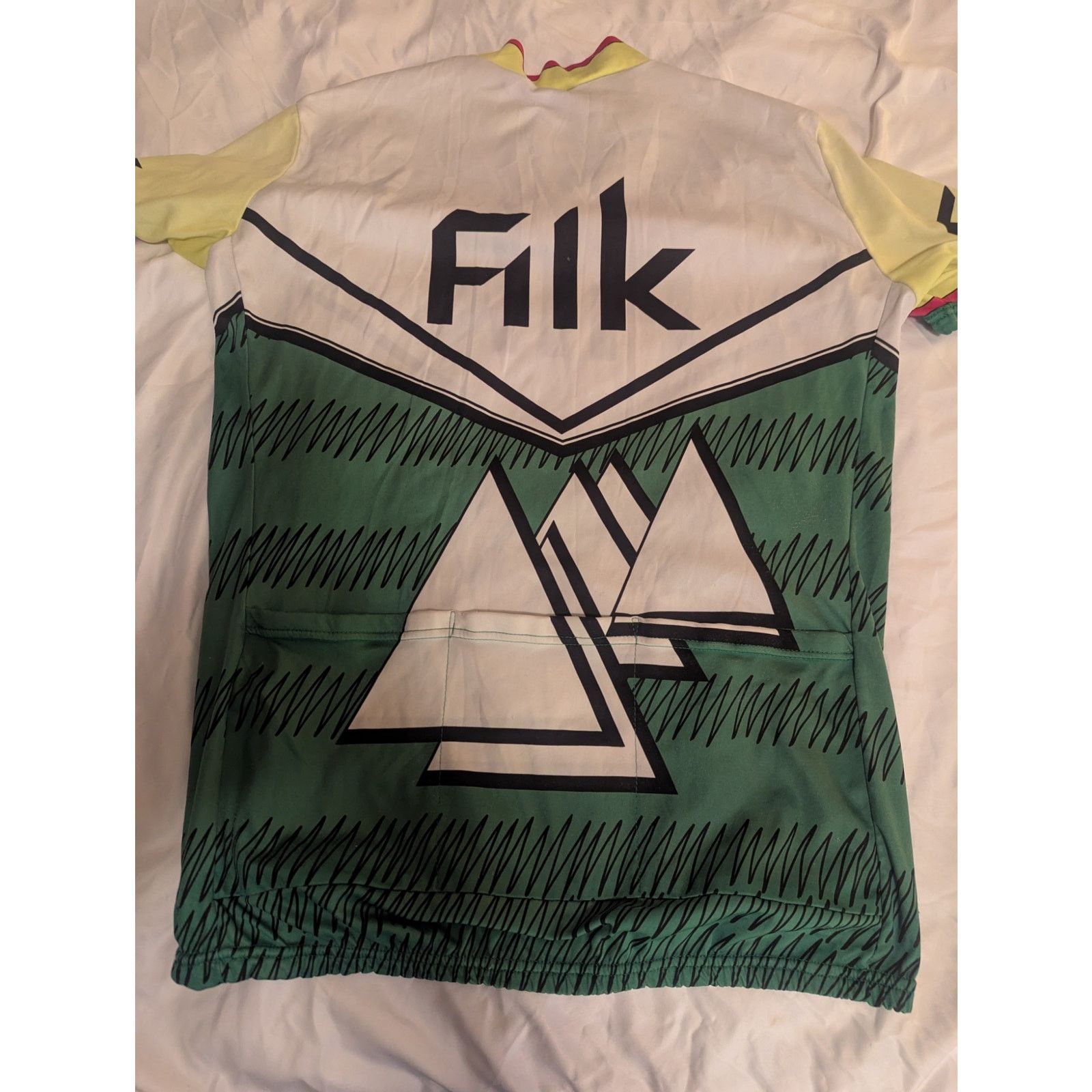 PEARL iZUMi Vtg Giessegi Cycling Jersey Med Made In Italy Filk Rare 90s Size US M / EU 48-50 / 2 - 2 Thumbnail
