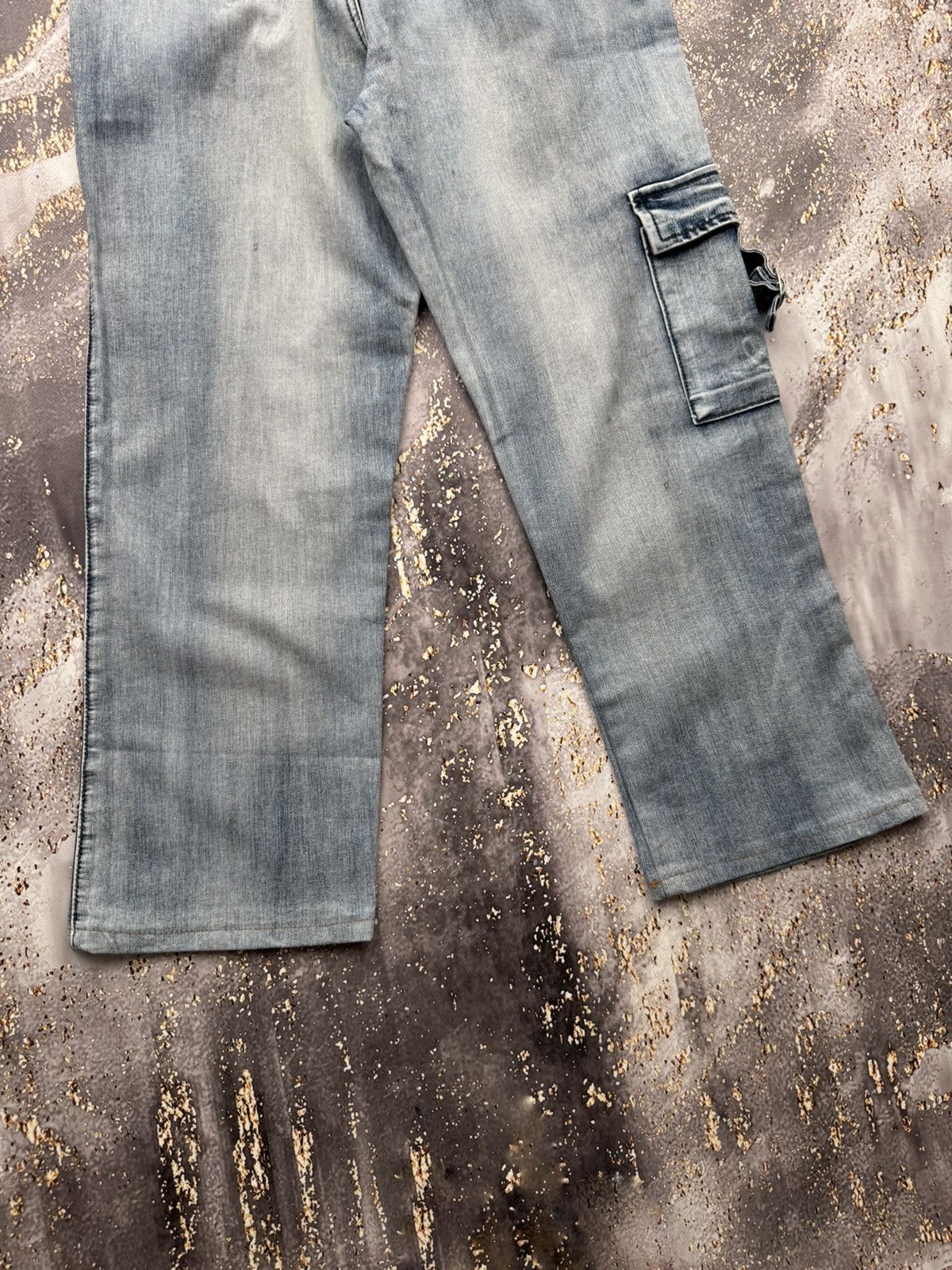 Vintage Vintage Cargo Bondage Cropped Jeans Size 27" / US 4 / IT 40 - 8 Thumbnail