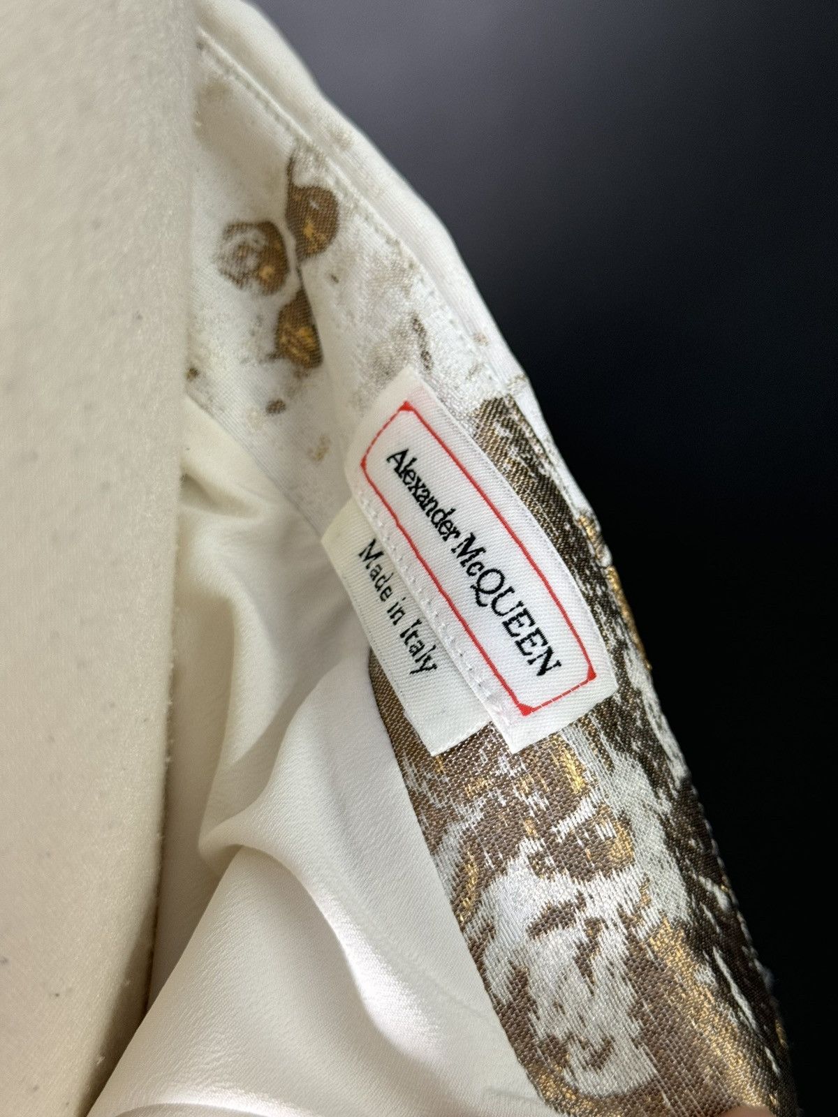 Alexander McQueen US 8 ALEXANDER MCQUEEN Metallic Floral Jacquard Dress Size M / US 6-8 / IT 42-44 - 8 Thumbnail