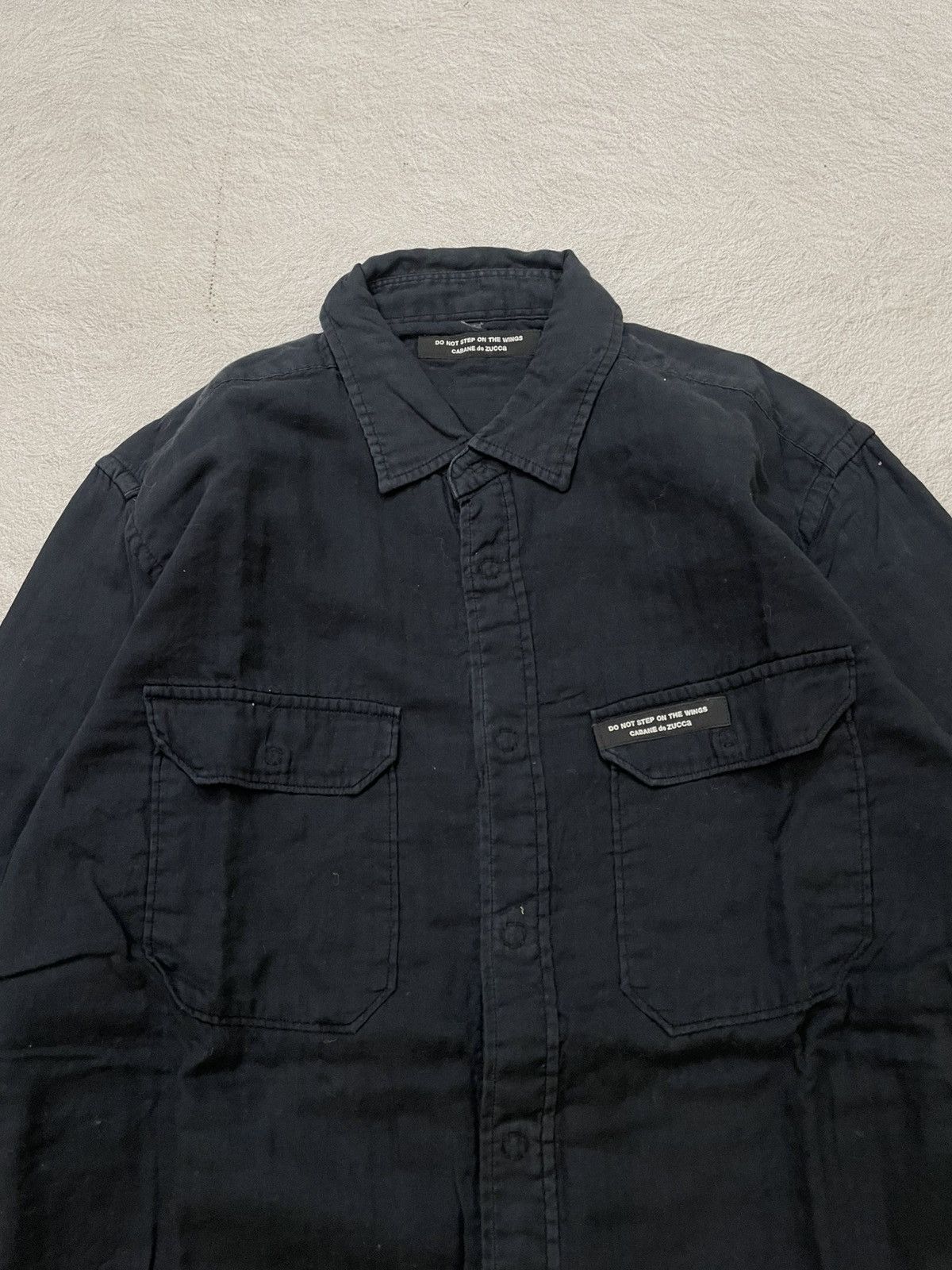 If Six Was Nine 2000s Zucca Archival Black Utility Work Shirt ifsix Hysteric Size US S / EU 44-46 / 1 - 2 Thumbnail