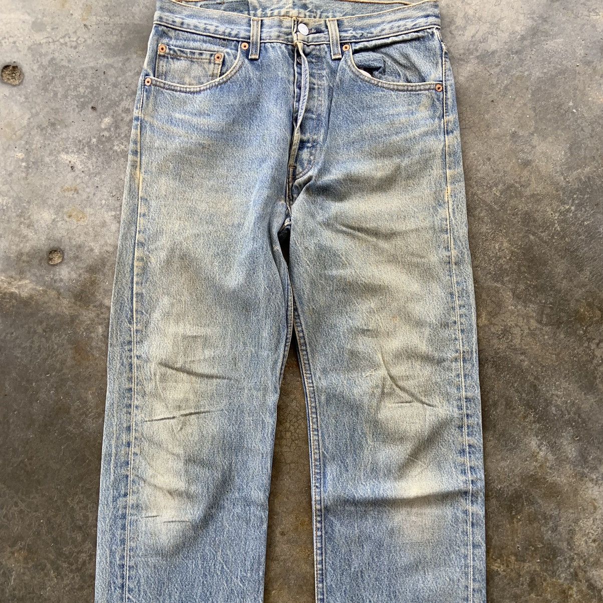 Levi's Vintage Clothing W30'' Vintage Levis 501xx Denim Blue Pants Distressed Size US 30 / EU 46 - 8 Thumbnail