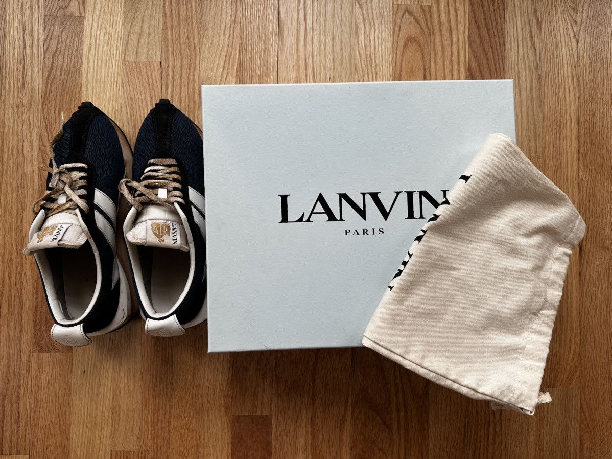 Lanvin Lanvin Bumper Sneaker Navy/White Mesh Size US 10 / EU 43 - 3 Thumbnail