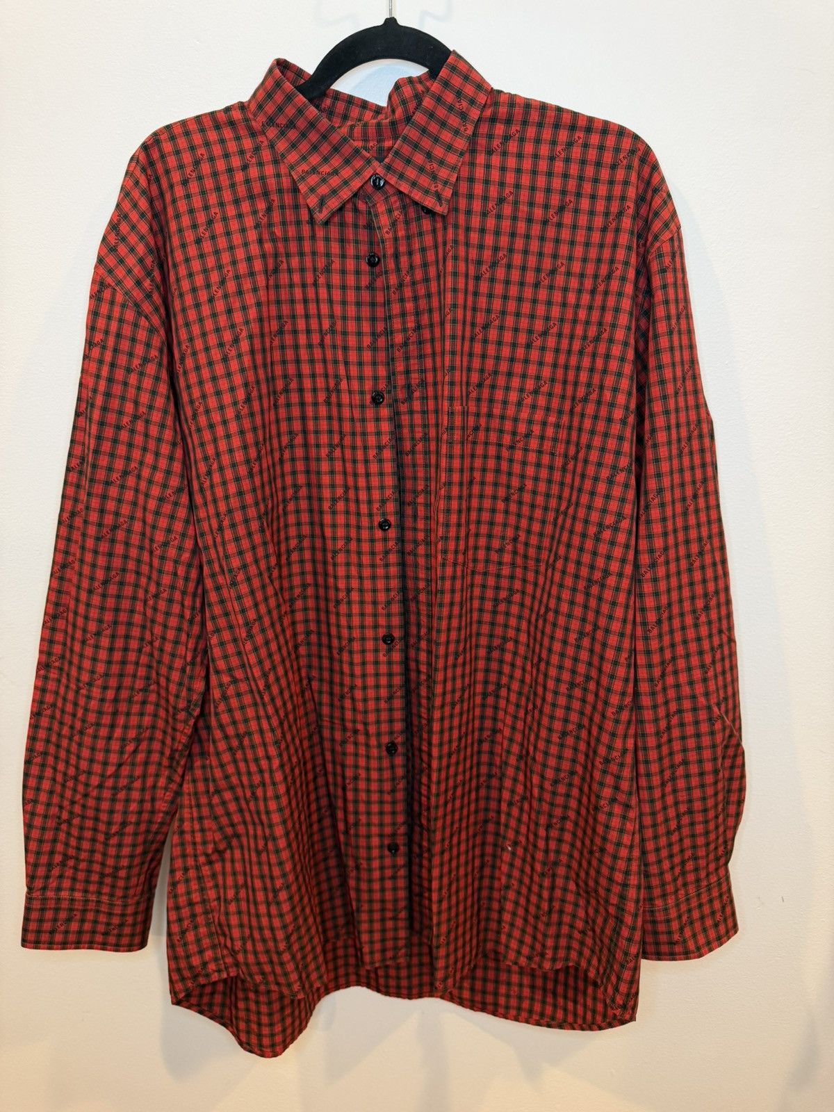 Balenciaga Balenciaga Red Flannel Size US L / EU 52-54 / 3 - 1 Thumbnail