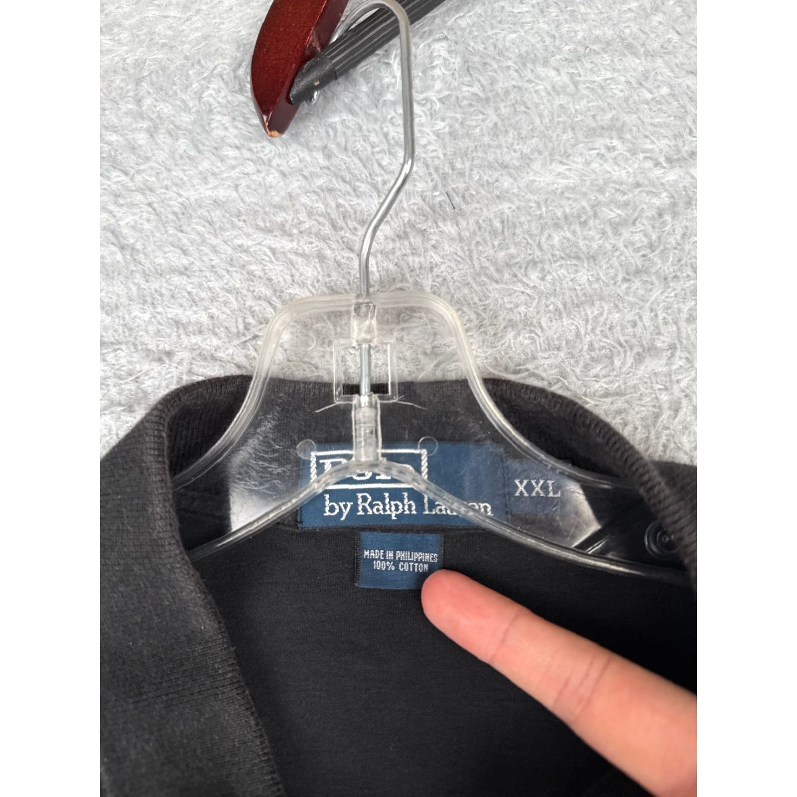 Polo Ralph Lauren VINTAGE Polo Ralph Lauren Polo Shirt Adult 2XL Black 100% Cotton Jersey Polo Shirt Mens 2XL Black Polo Ralph Lauren New title Size US XXL / EU 58 / 5 - 7 Thumbnail