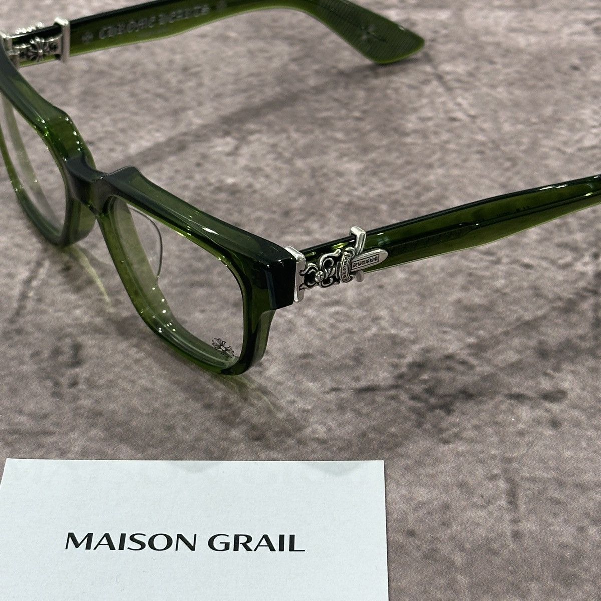Chrome Hearts CHROME HEARTS VAGILLIONAIRE II DARK OLIVE EYEWEAR Size ONE SIZE - 2 Thumbnail