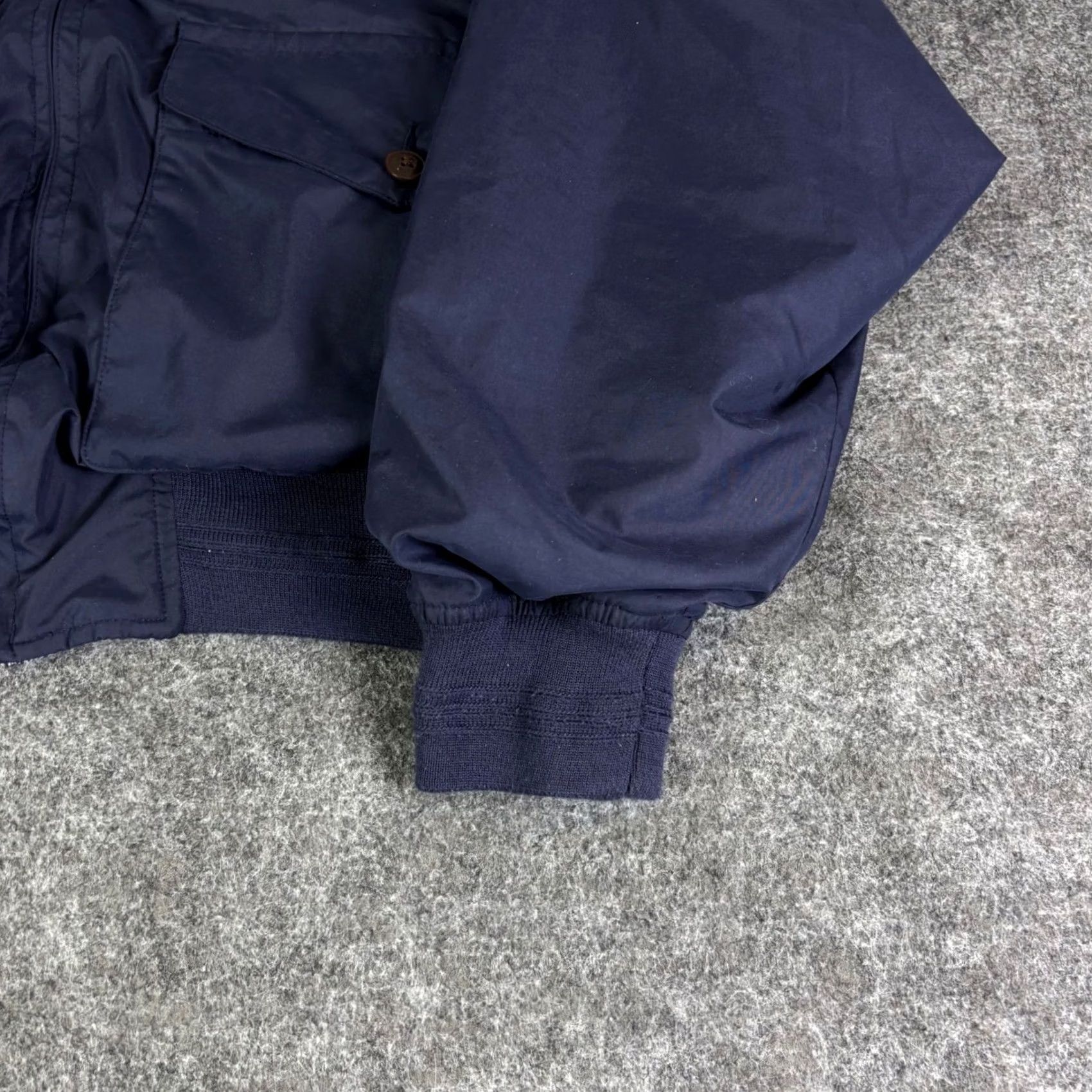 Nautica VINTAGE Nautica Bomber Jacket Navy Blue Full Zip Lined Mens XL 90s Jacket Size US XL / EU 56 / 4 - 7 Thumbnail