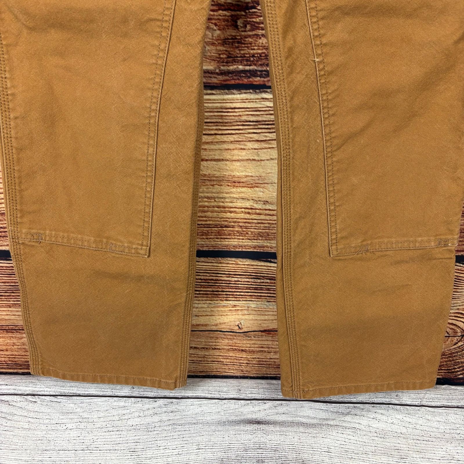 Carhartt Carhartt Duck Canvas Brown Double Knee Denim Jeans Size US 31 - 7 Thumbnail