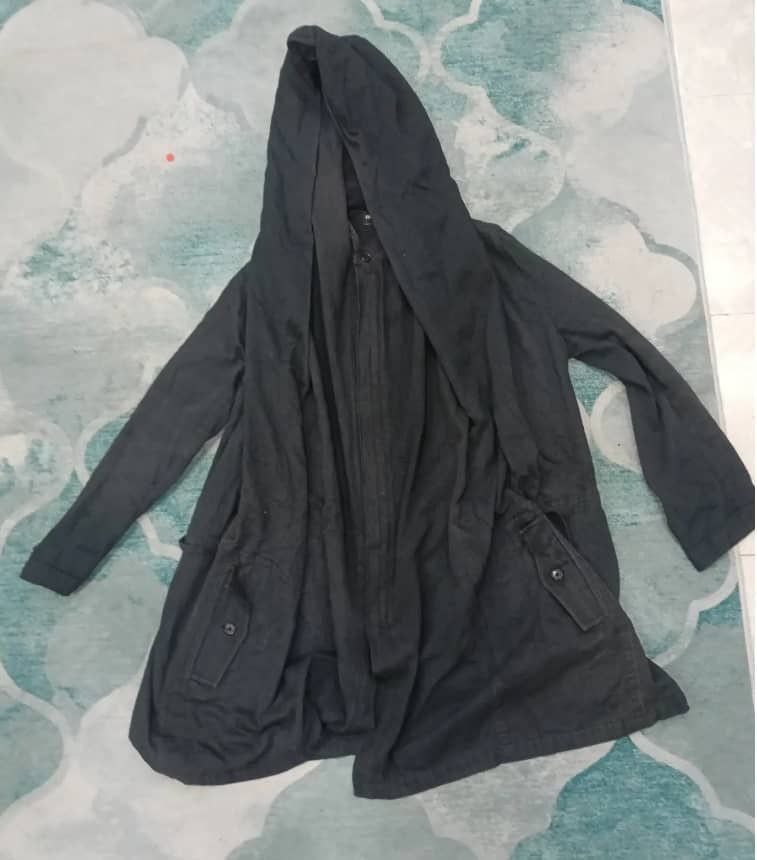 Ann Demeulemeester Authentic Ann Demeuleemester Rain Jacket Hooded FADDED Size XS / US 0-2 / IT 36-38 - 17 Thumbnail
