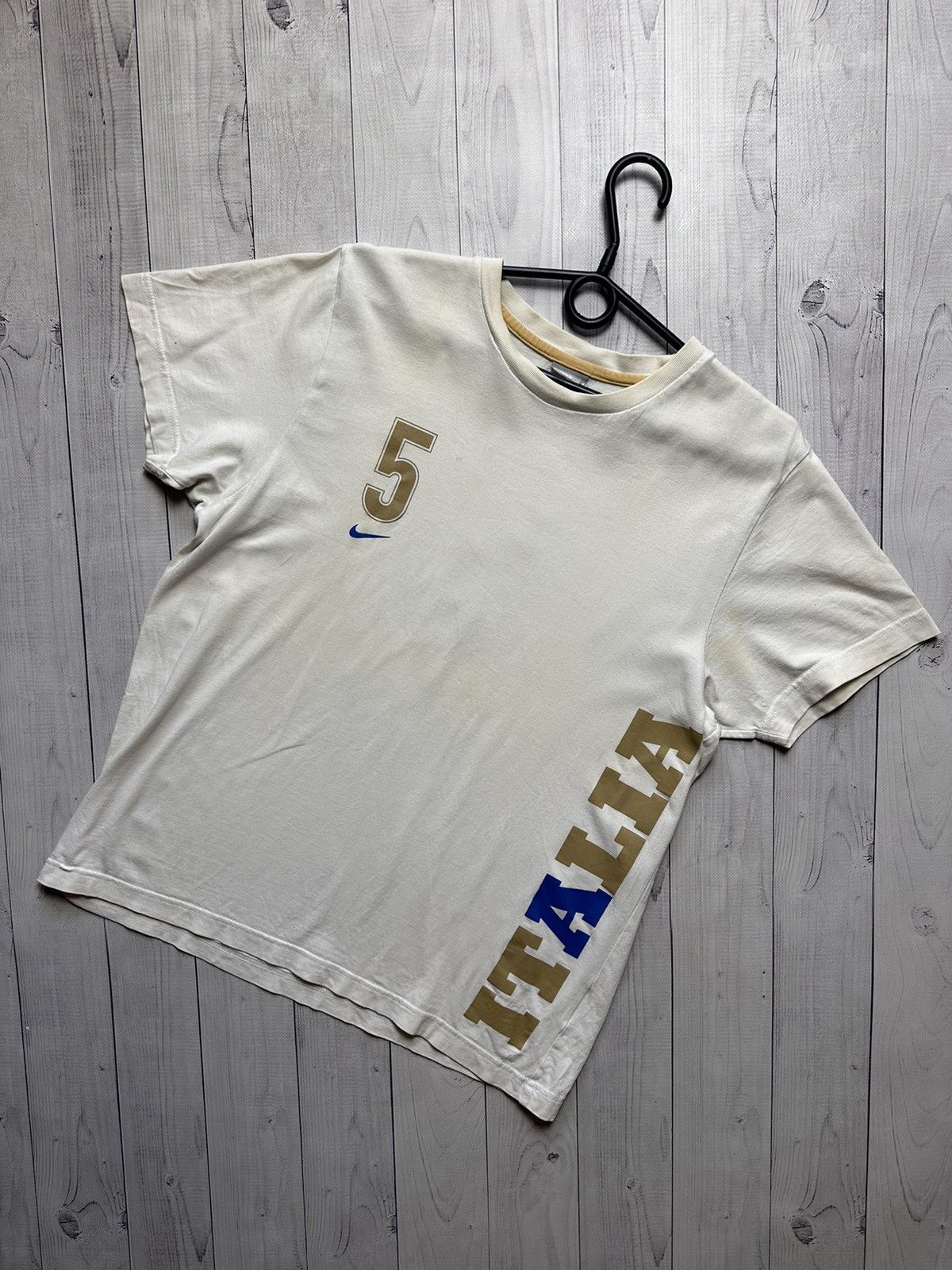 Nike × Vintage Vintage Nike 5 Cannavaro soccer tee size S/M Size US M / EU 48-50 / 2 - 2 Thumbnail