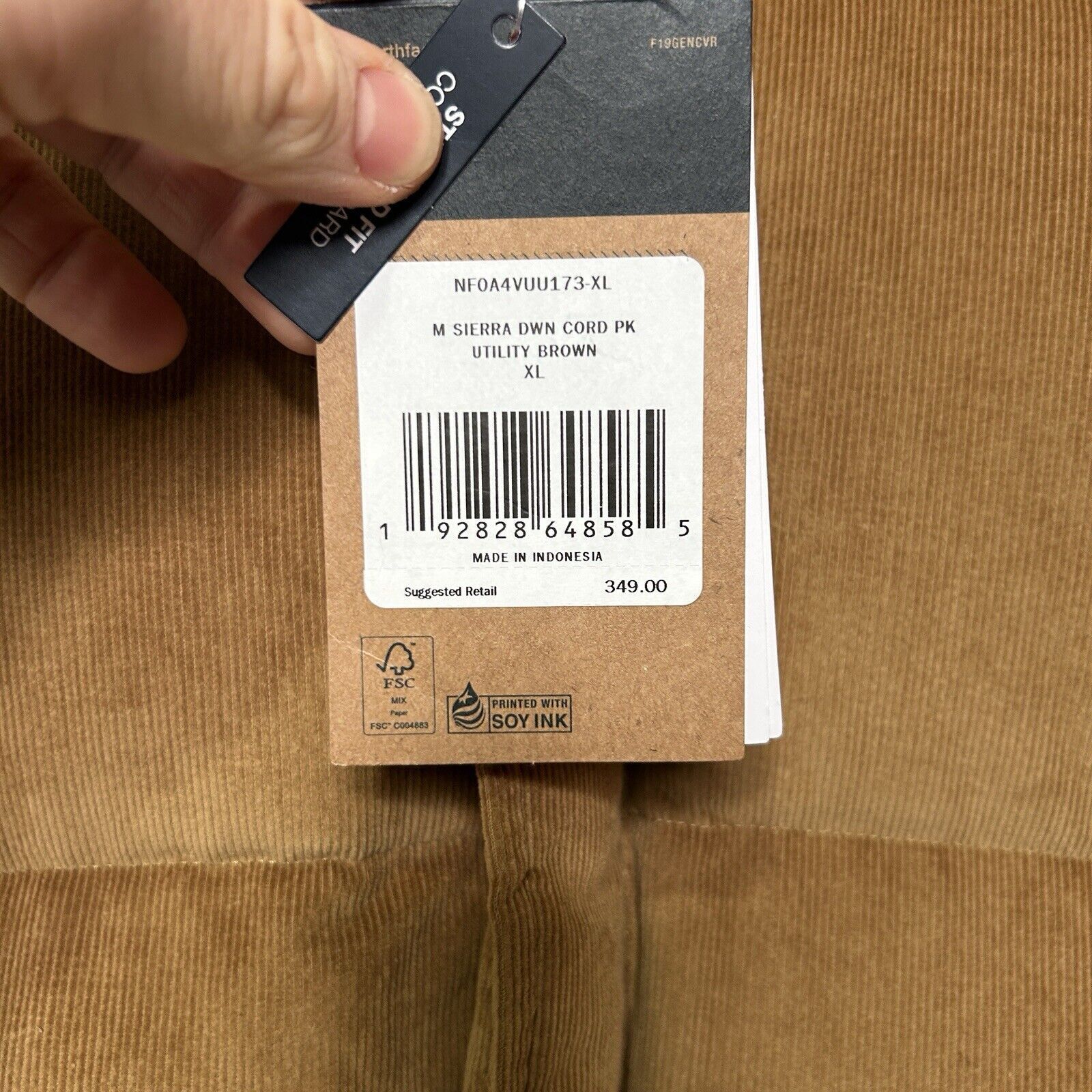 The North Face The North Face Sierra Down Corduroy Parka "Brown" 2024 Size US XL / EU 56 / 4 - 4 Thumbnail