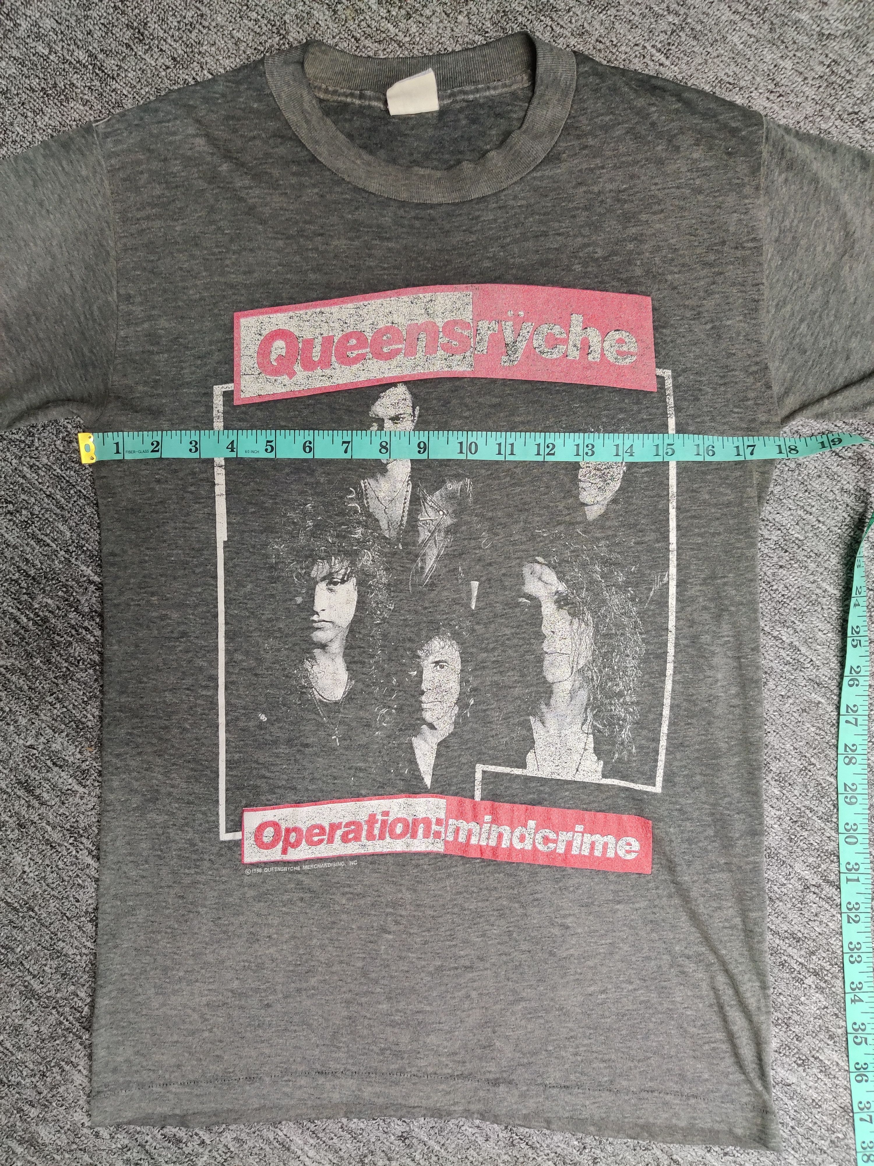 Band Tees Vintage 80s Queensryche Operation Mindcrime Tour Tee Tshirt Size US M / EU 48-50 / 2 - 11 Thumbnail