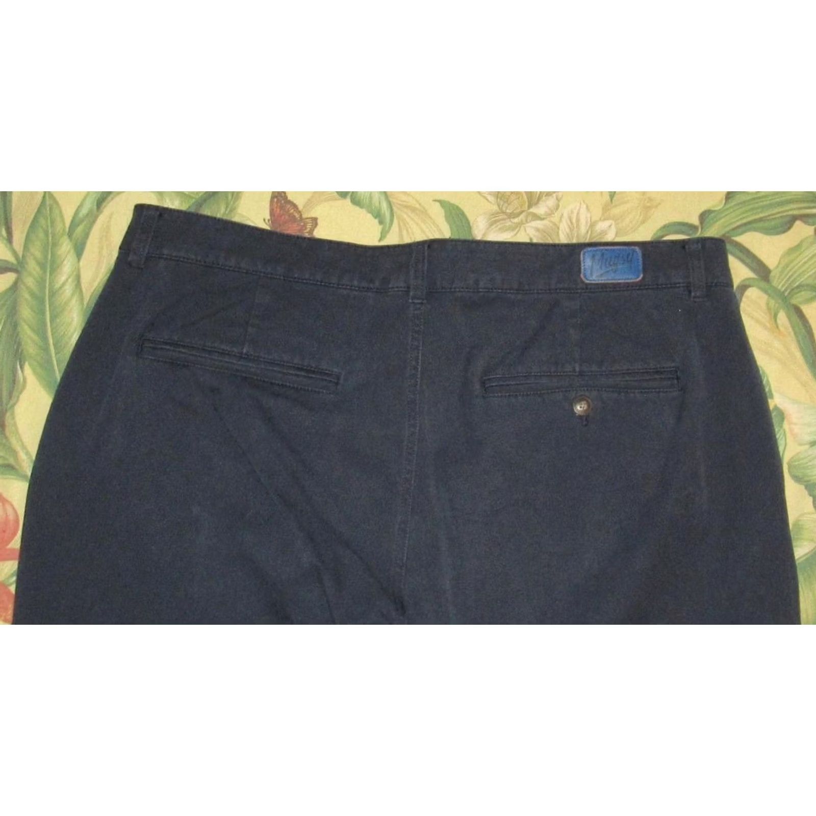 Vintage MUGSY Chino Pants Navy Blue Morgans 40 x 32 Men Size US 40 / EU 56 - 4 Thumbnail
