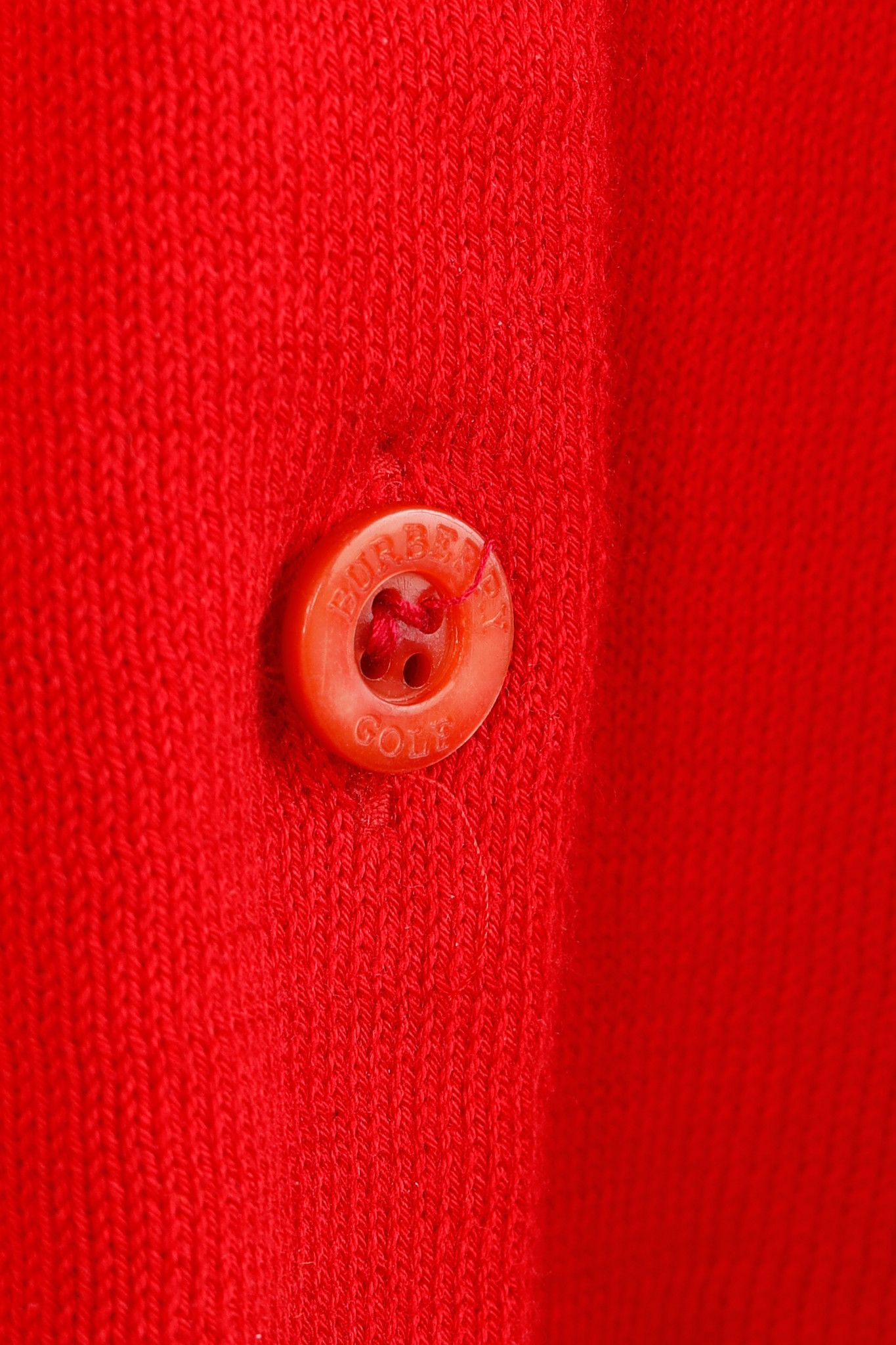 Burberry Burberry Golf Check Trim Red Cotton Cardigan Size XS / US 0-2 / IT 36-38 - 10 Thumbnail