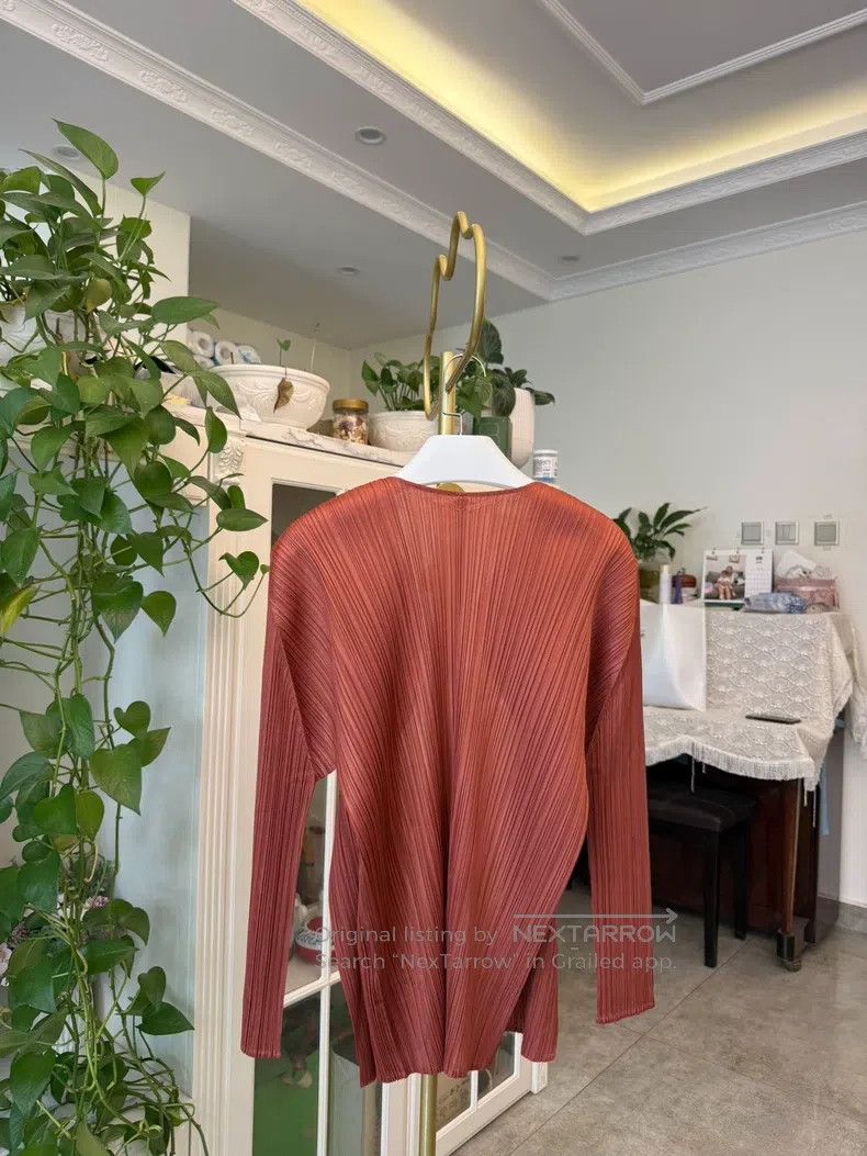 Issey Miyake Issey Miyake size:4 Golden Brown Long Cardigan Size S / US 4 / IT 40 - 6 Thumbnail
