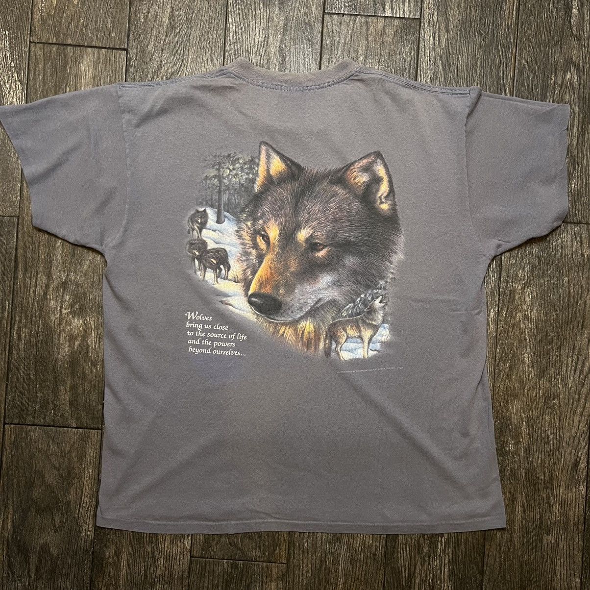 Vintage Vintage 3D Emblem Wolf T shirt Size US XL / EU 56 / 4 - 3 Thumbnail
