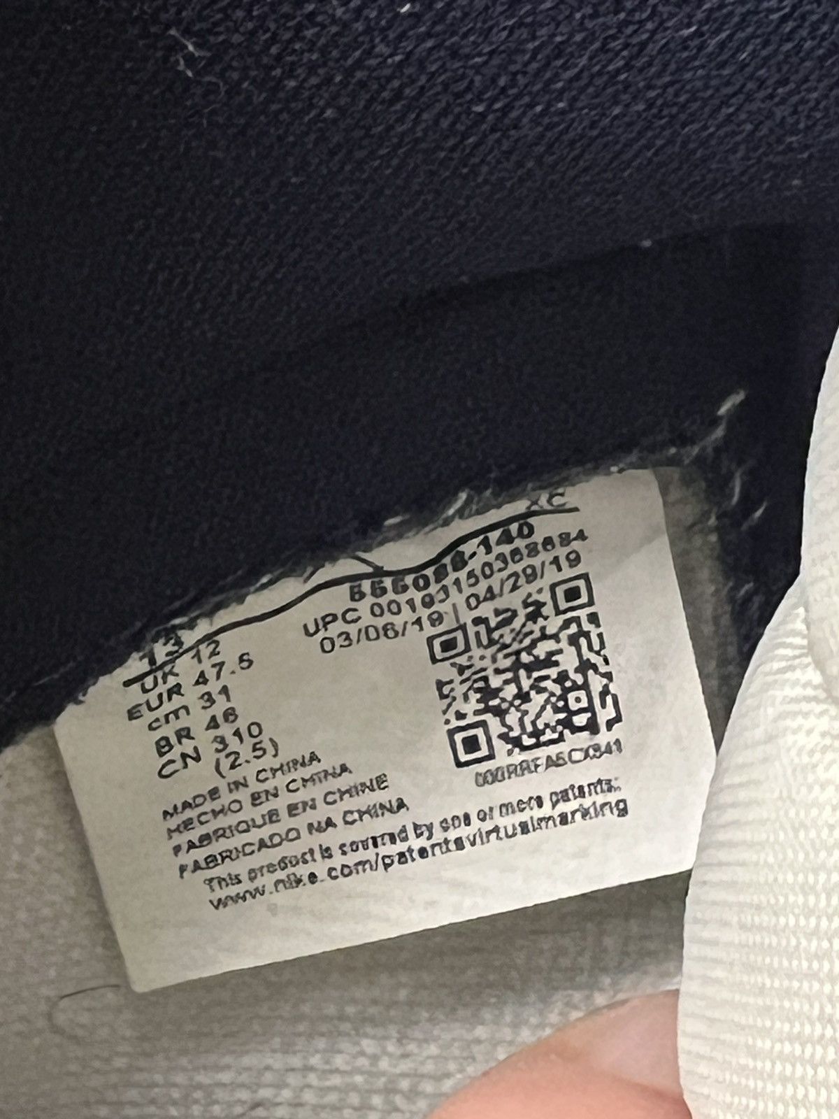 Jordan Brand Jordan 1 Retro High OG Obsidian UNC 2019 Size 13 Size US 13 / EU 46 - 8 Thumbnail