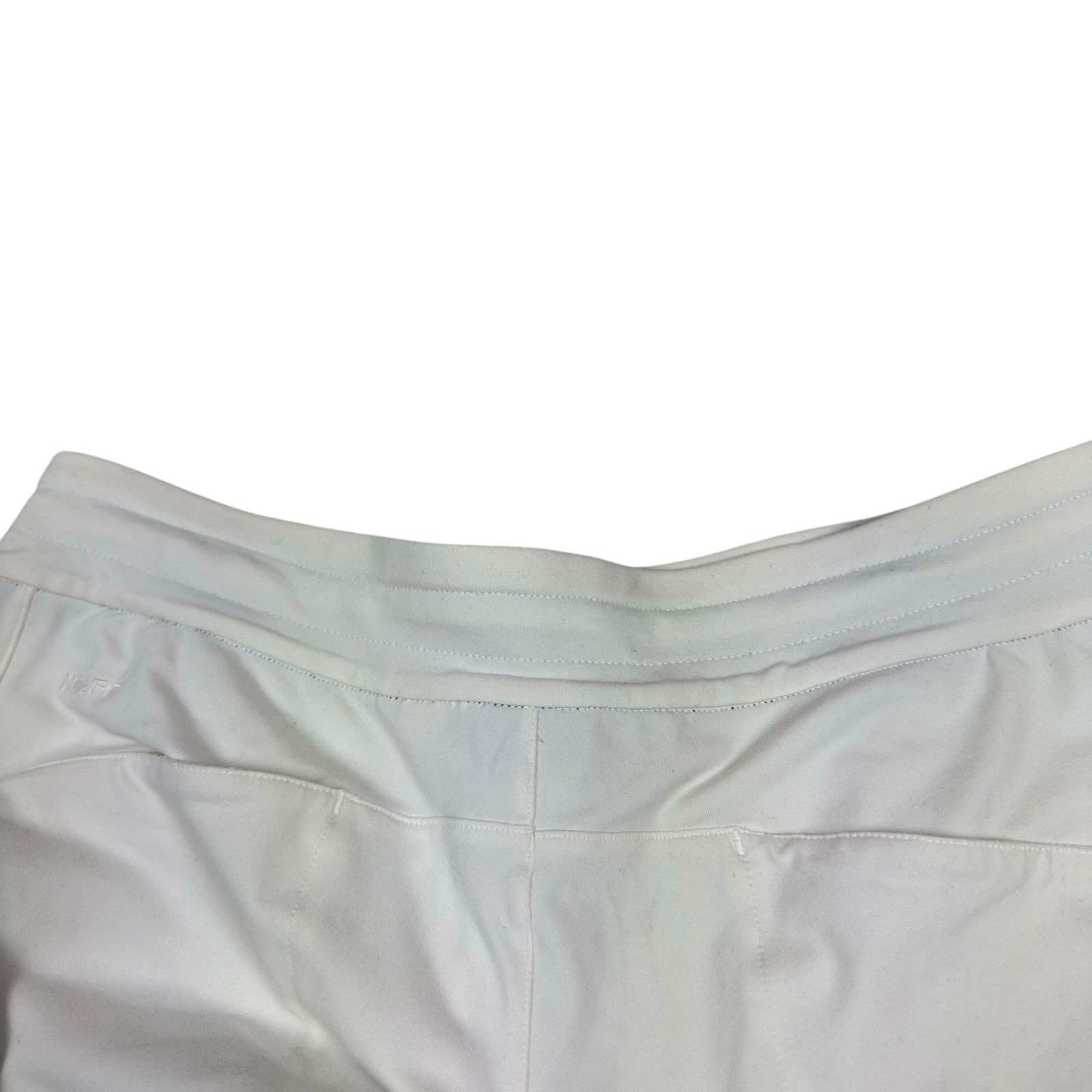 Nike × Vintage Nike Dri-Fit Women White Swoosh Straight Leg Joggers Pant 10 Size 32" / US 10 / IT 46 - 3 Thumbnail