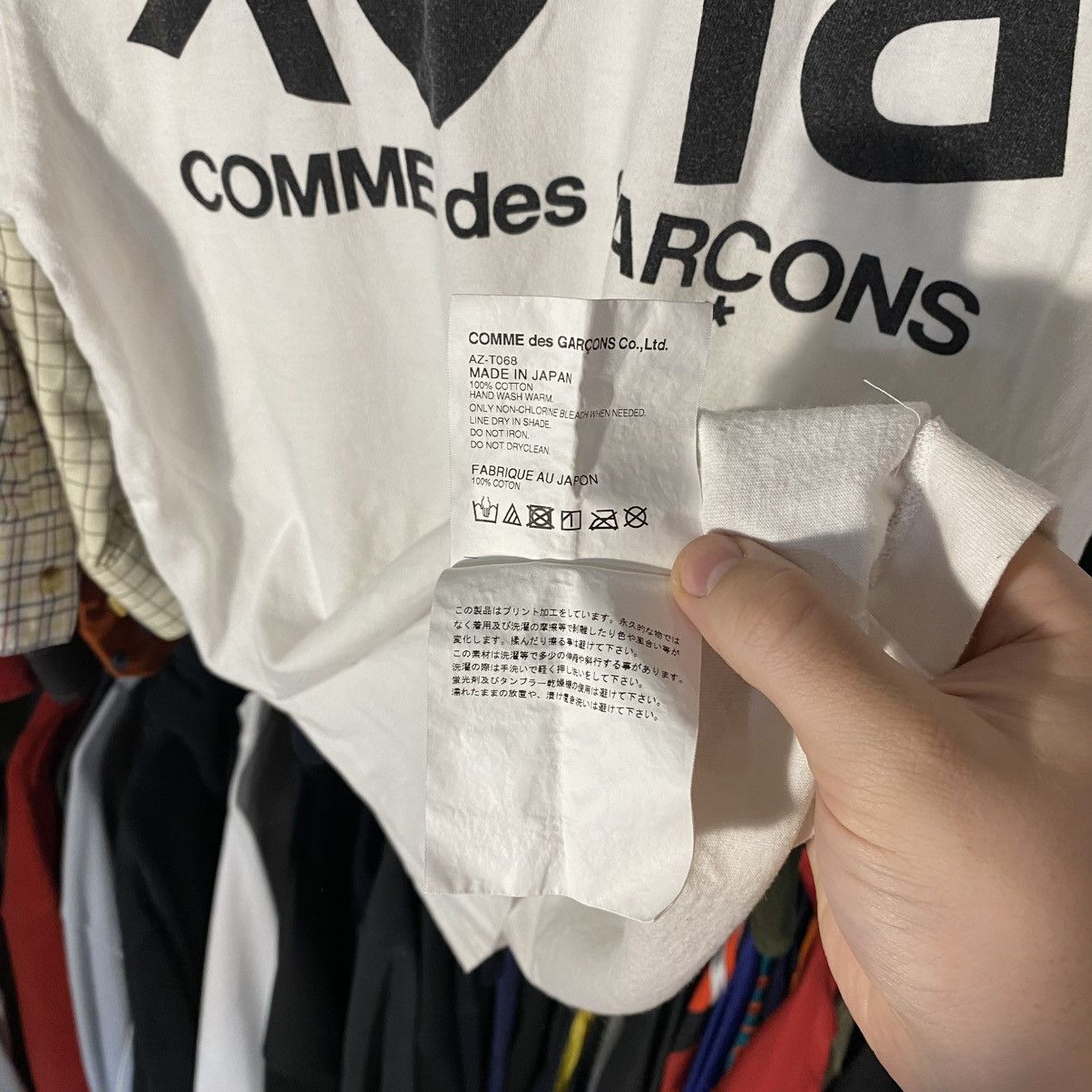 Comme des Garcons VINTAGE COMME DES GARSONS TEE FRONT BIG LOGO Size US M / EU 48-50 / 2 - 13 Thumbnail