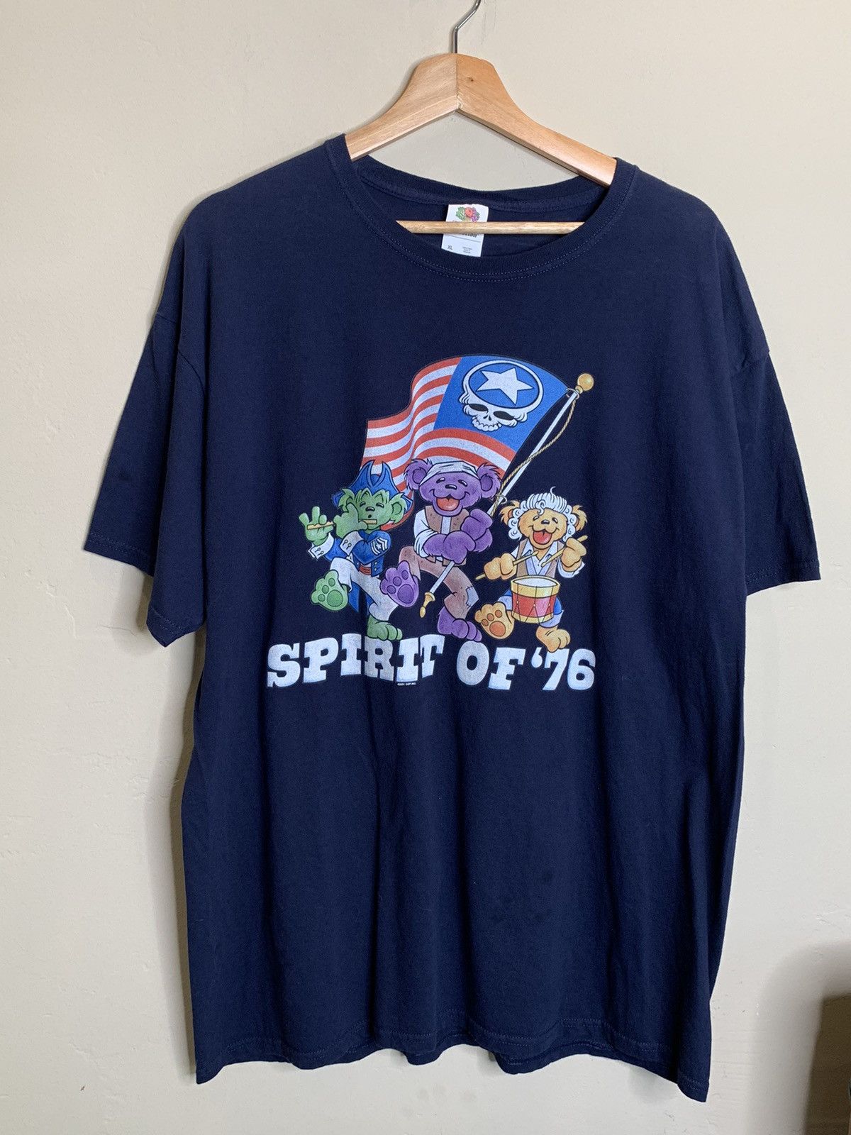 image of Band Tees x Grateful Dead Vintage 2001 Grateful Dead Spirit Of ‘76 Band Shirt in Navy (Size XL)