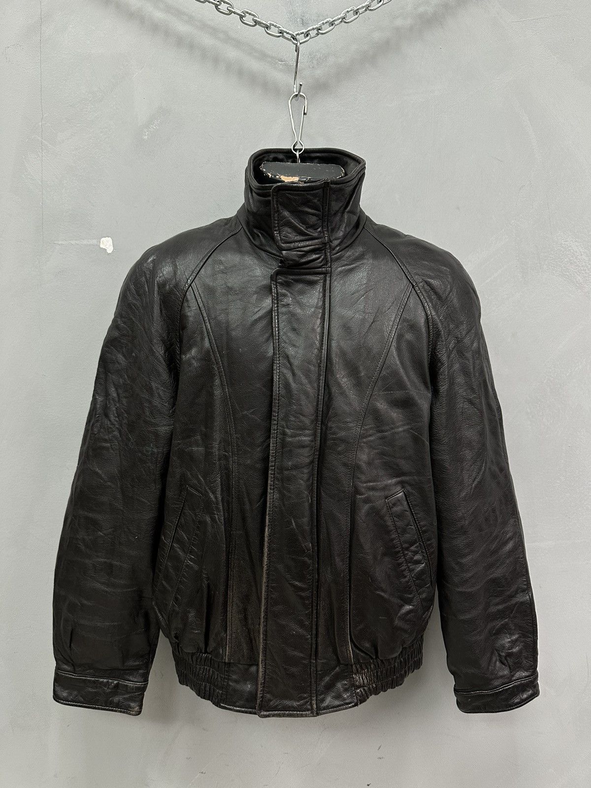 Ann Demeulemeester SS 2011 Ann D Leather Fencing Jacket size Small