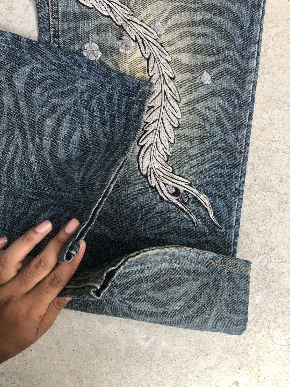 Karakuri Tamashii Karakuri Tamashii Embroidered Phoenix Distressed Size US 32 / EU 48 - 13 Thumbnail
