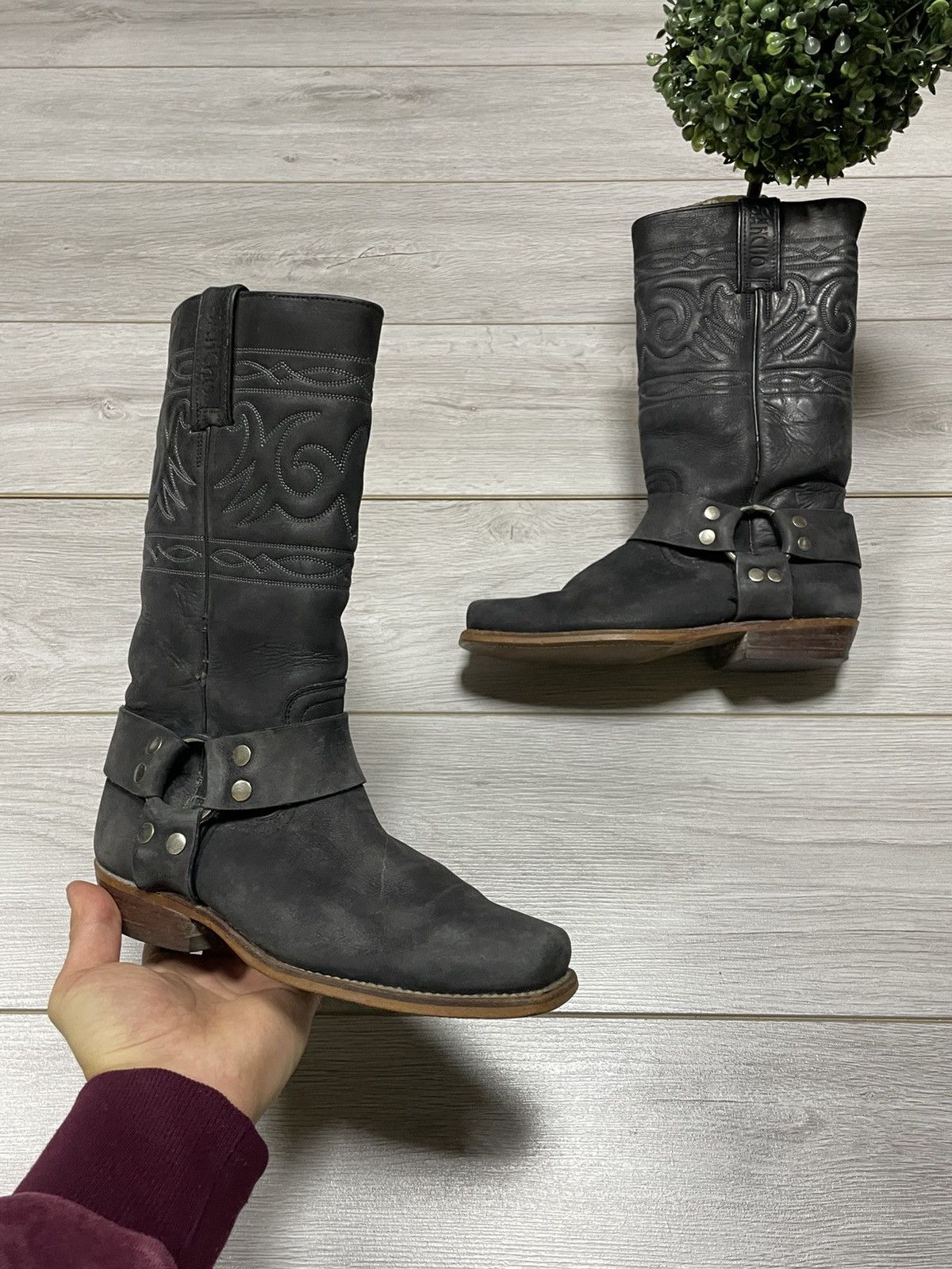 Sancho leather western boots patterns cowboy