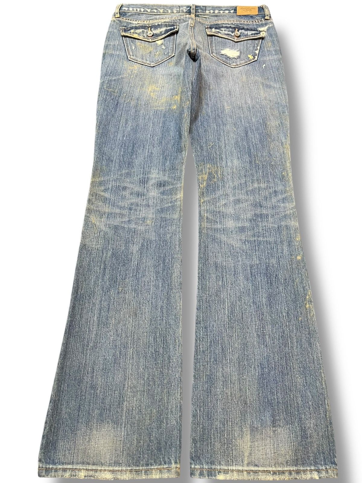 Abercrombie & Fitch VintageAbercrombie&Fitch Flare Mudwash Distressed Denim Size US 30 / EU 46 - 6 Thumbnail