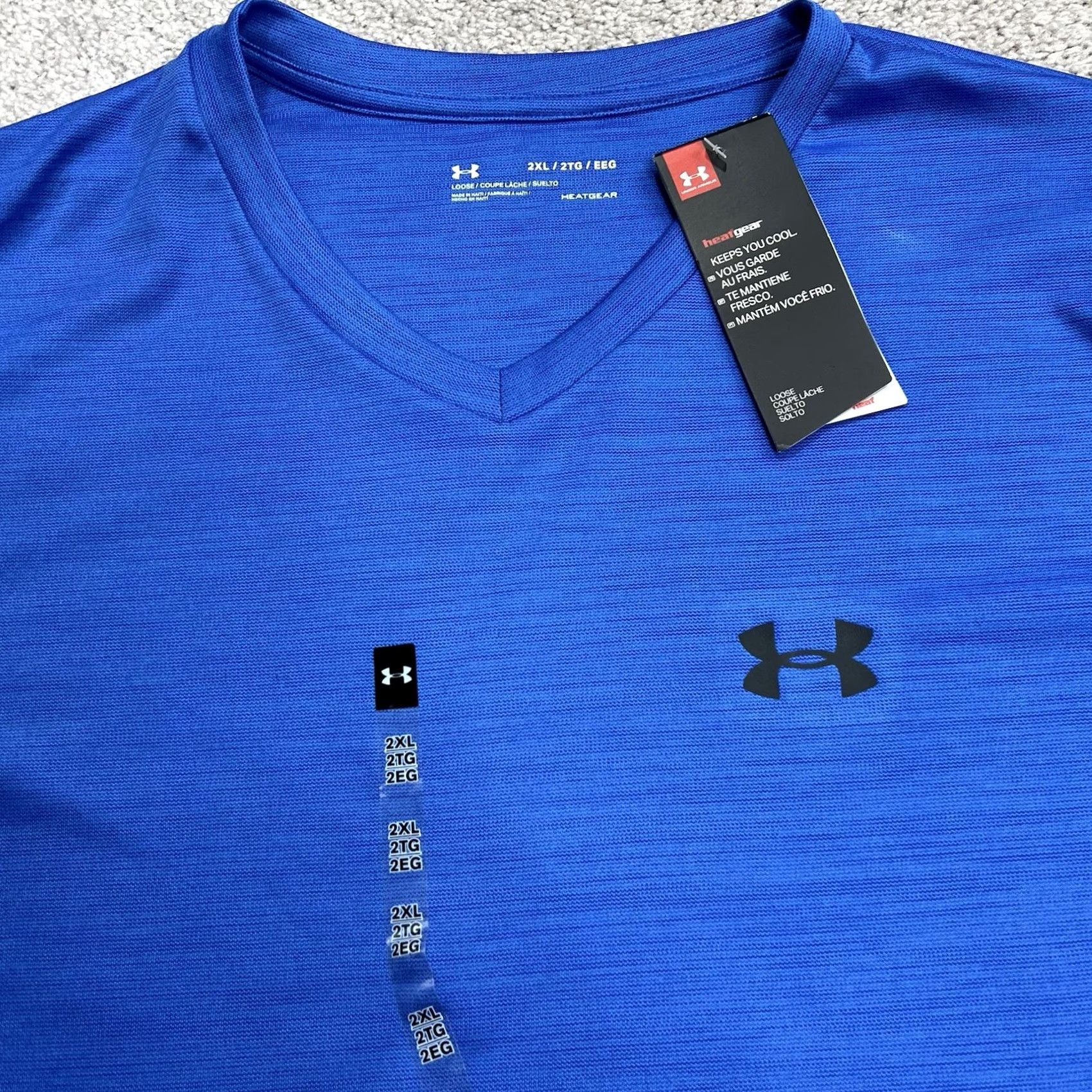 Under Armour Under Armour Tech Shirt Mens 2XL Blue Loose Fit Short Sleeve Activewear Workout NWT Size US XXL / EU 58 / 5 - 3 Thumbnail