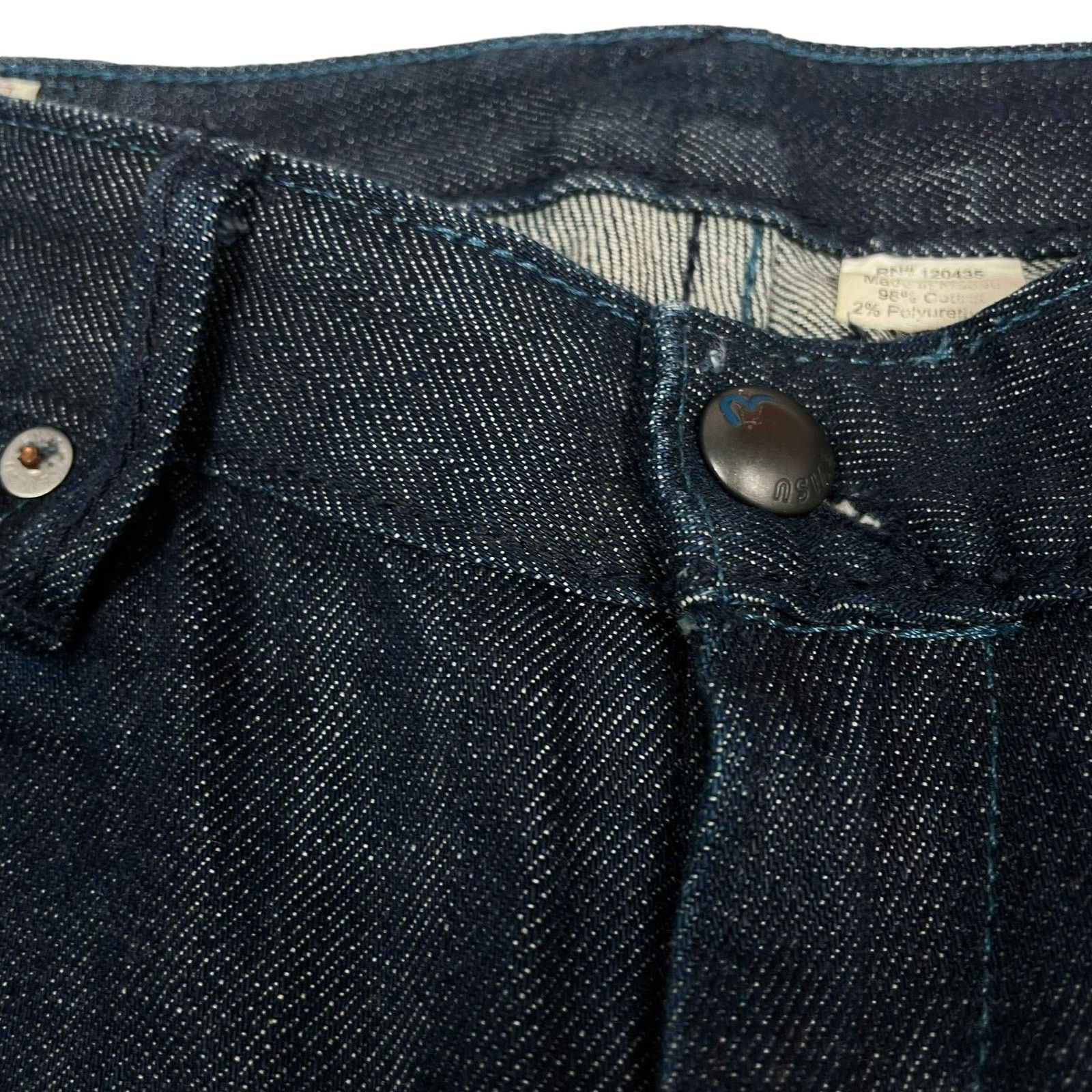 Evisu × Vintage Evisu Women's Blue Cotton Denim Mid-Rise Boyfriend Shorts 25 Size 25" / US 0 / IT 36 - 5 Thumbnail