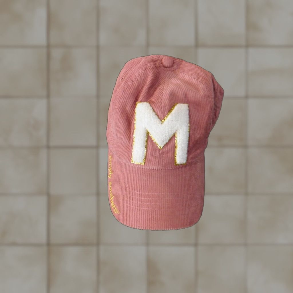 Pinko Simply Southern Hat Cap Womens Pink Logo Fuzzy One Size Adjustable Lightweight Canvas Cotton Baseball Cap Womens Pink Size ONE SIZE - 1 Thumbnail
