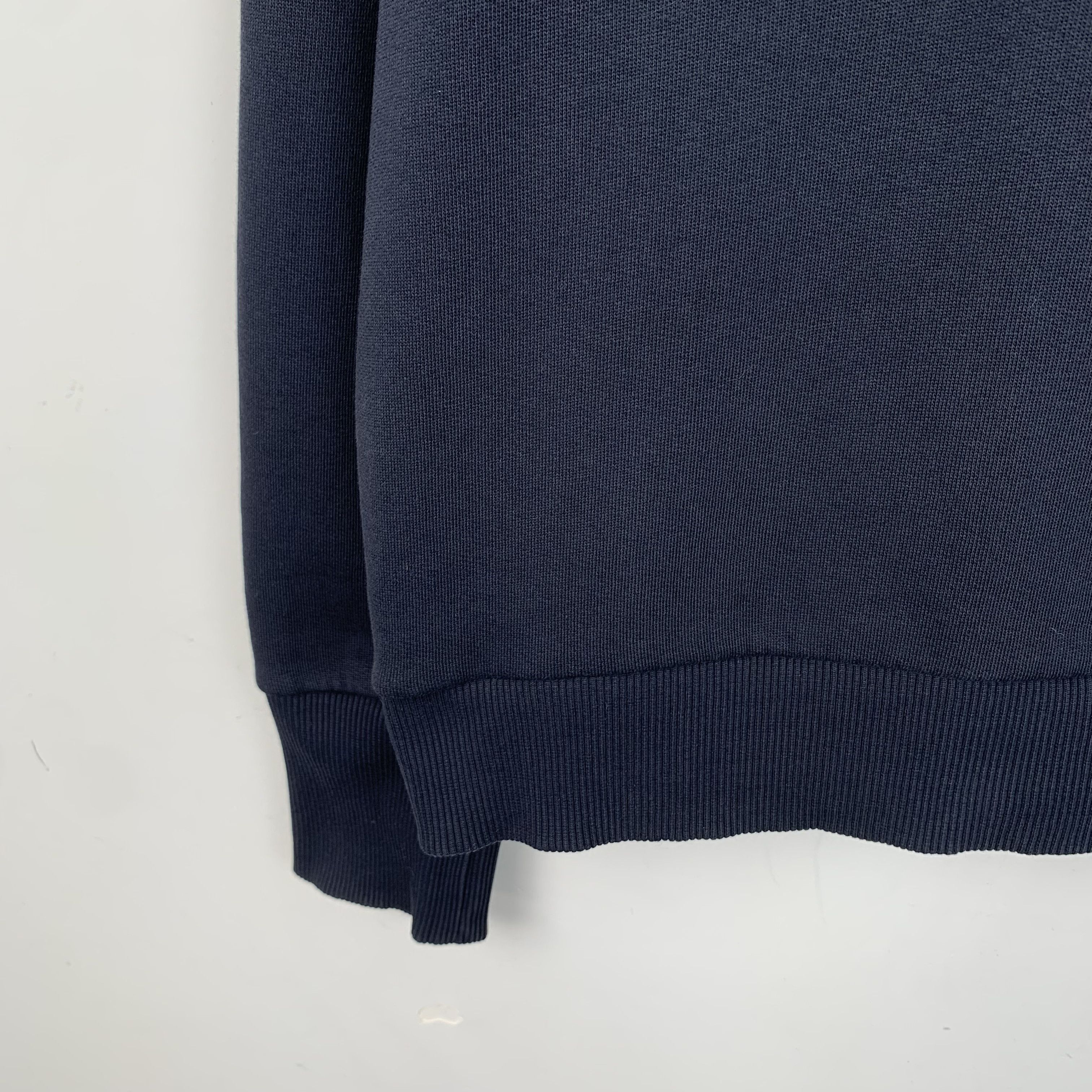 Burberry Burberry Navy Logo Embroidered Cotton Sweatshirt (Size S) Size US S / EU 44-46 / 1 - 6 Thumbnail