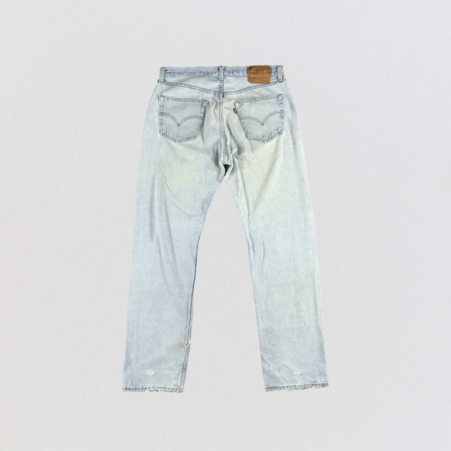 Levi's × Vintage Vintage 90s Light Wash Levis 501 Jeans-JM2148 Size US 33 - 2 Thumbnail