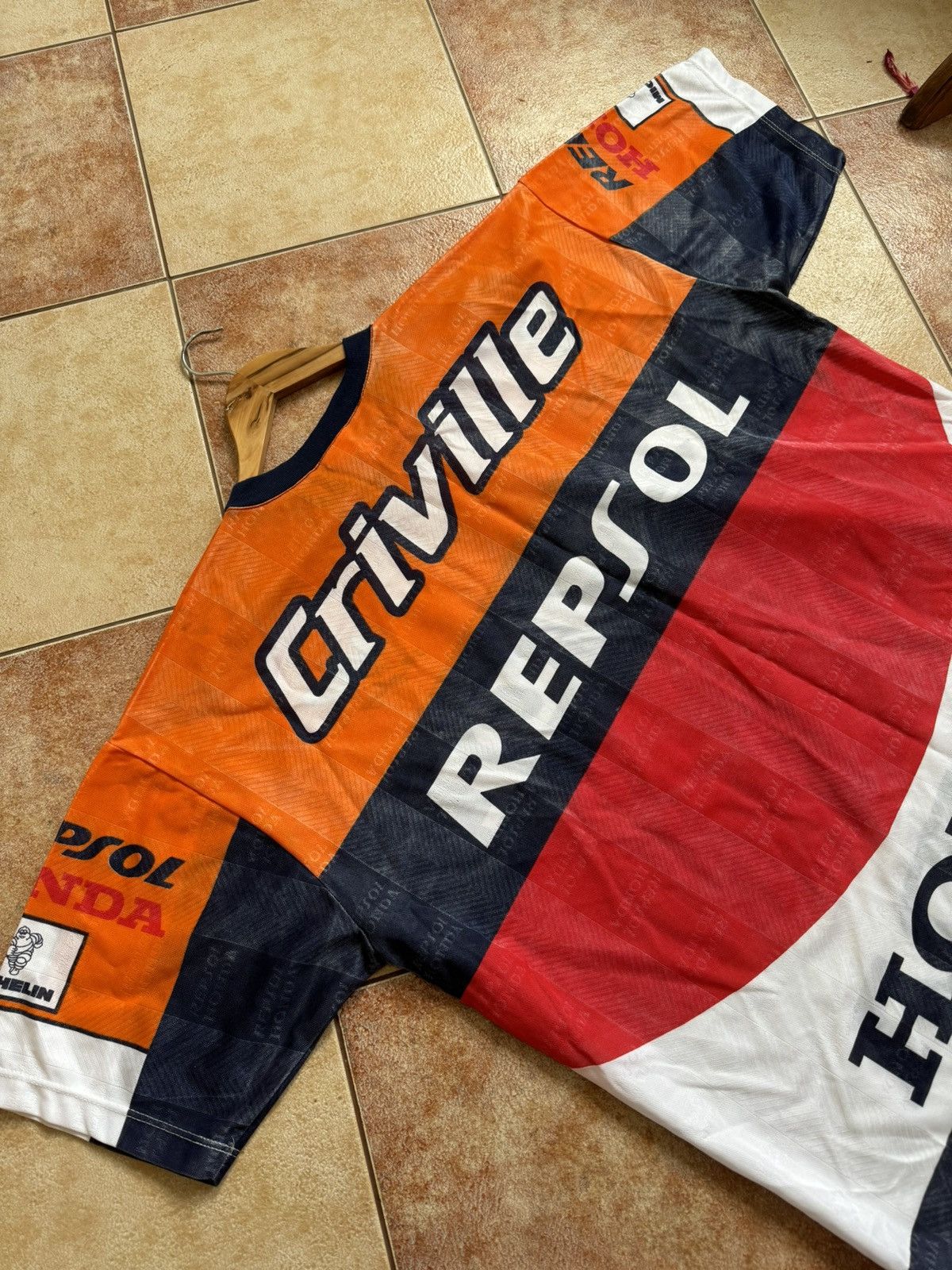 Honda Vintage Honda Repsol Criville Team Racing Shirt Rare T-shirt Size US XL / EU 56 / 4 - 6 Thumbnail