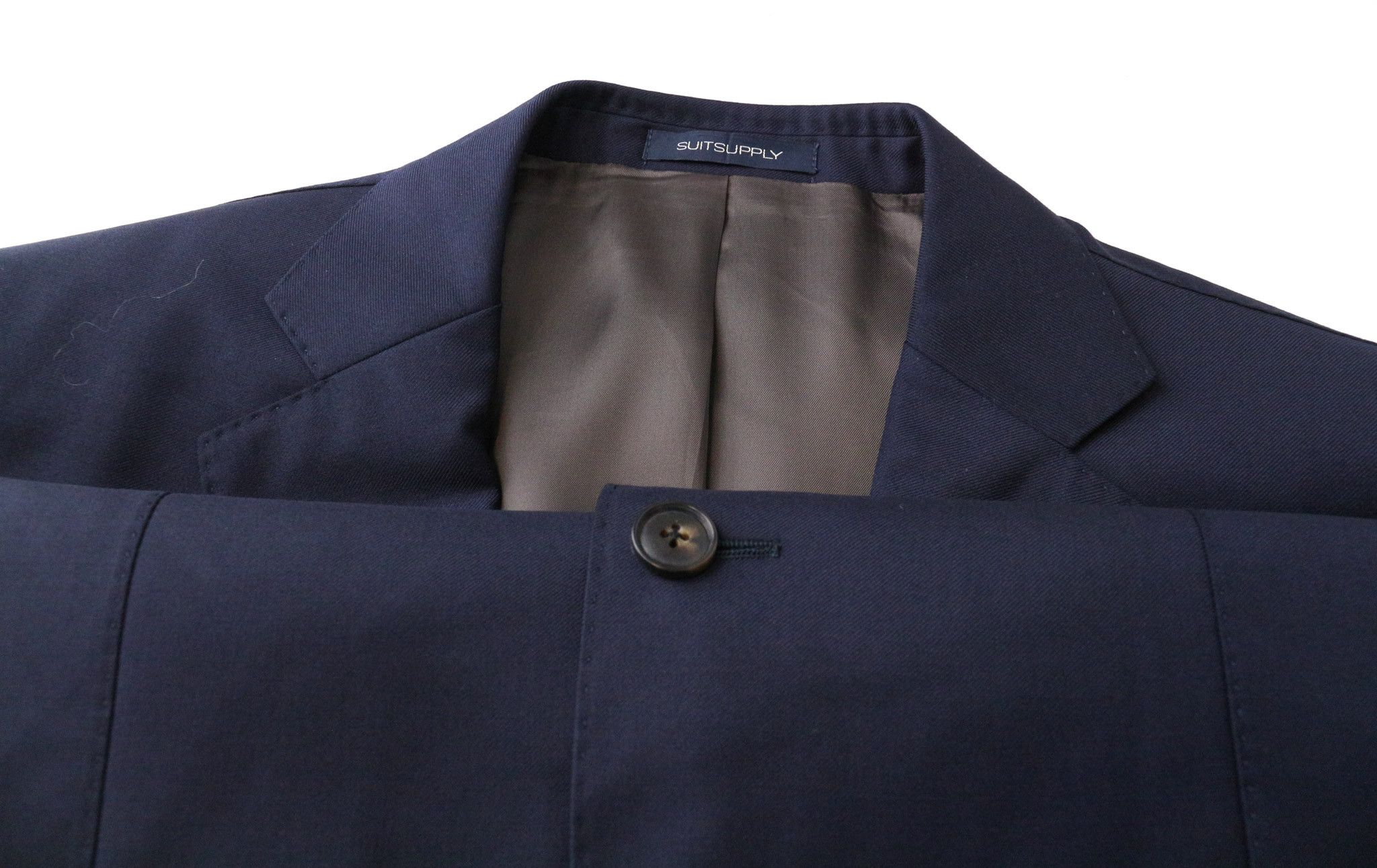 Suitsupply NAPOLI UK38R Blue Wool Lined Suit 75149 Size 38R - 7 Thumbnail