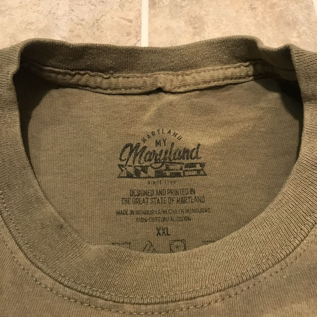 Other 2015 Maryland My Maryland Old Bay Crab Tee Faded Brown XXL Size US XXL / EU 58 / 5 - 4 Thumbnail