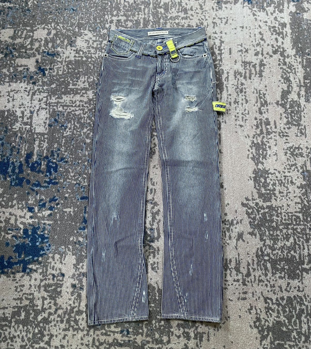 Hysteric Glamour Japanes Y2K Blue Moon Blue Distressed Jeans Size US 28 / EU 44 - 2 Thumbnail