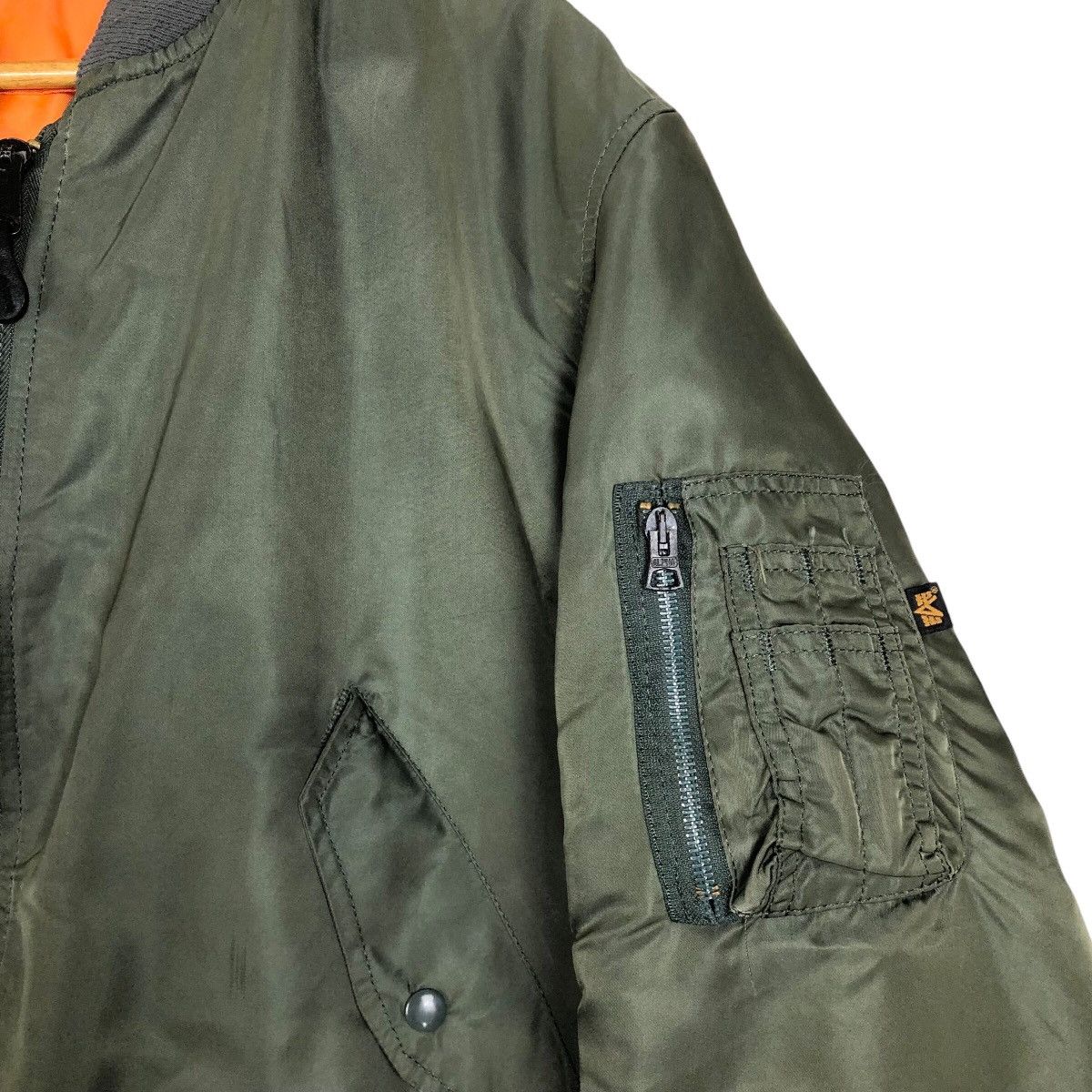 Alpha Industries Vintage 90s Alpha Industries MA-1 Bomber Jacket Size US L / EU 52-54 / 3 - 7 Thumbnail