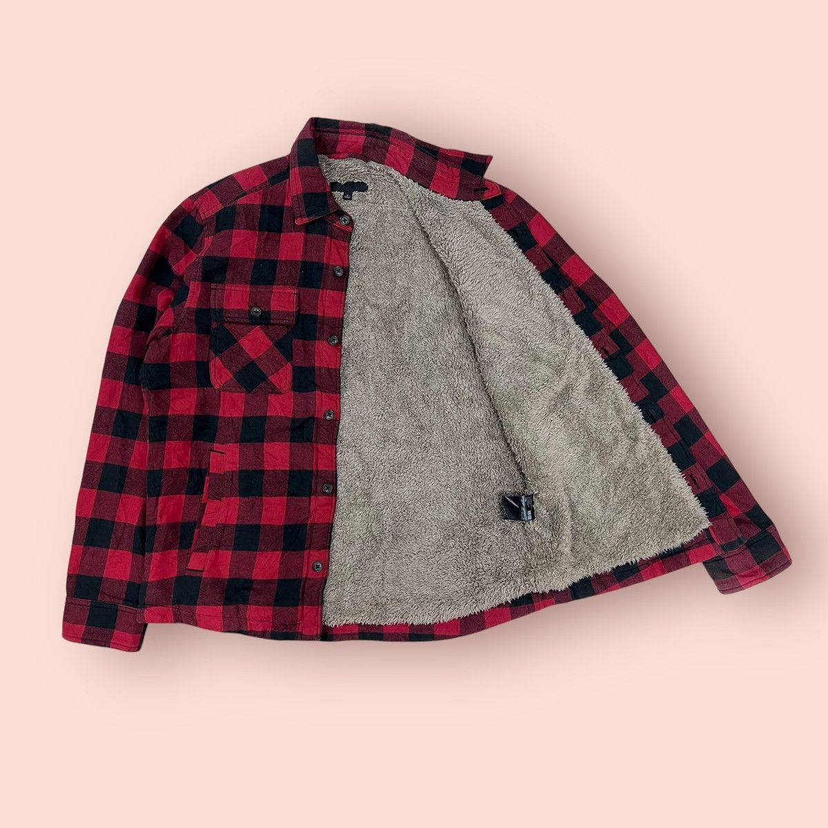 Flannel × Jun Takahashi × Uniqlo VINTAGE UNIQLO DOUBLE CHEST POCKET FLEECE LINING FLANNEL Size US L / EU 52-54 / 3 - 2 Thumbnail