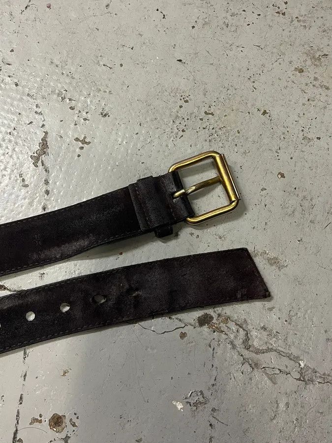 Miu Miu MiuMiu Brown Suede Leather Belt Size ONE SIZE - 4 Thumbnail
