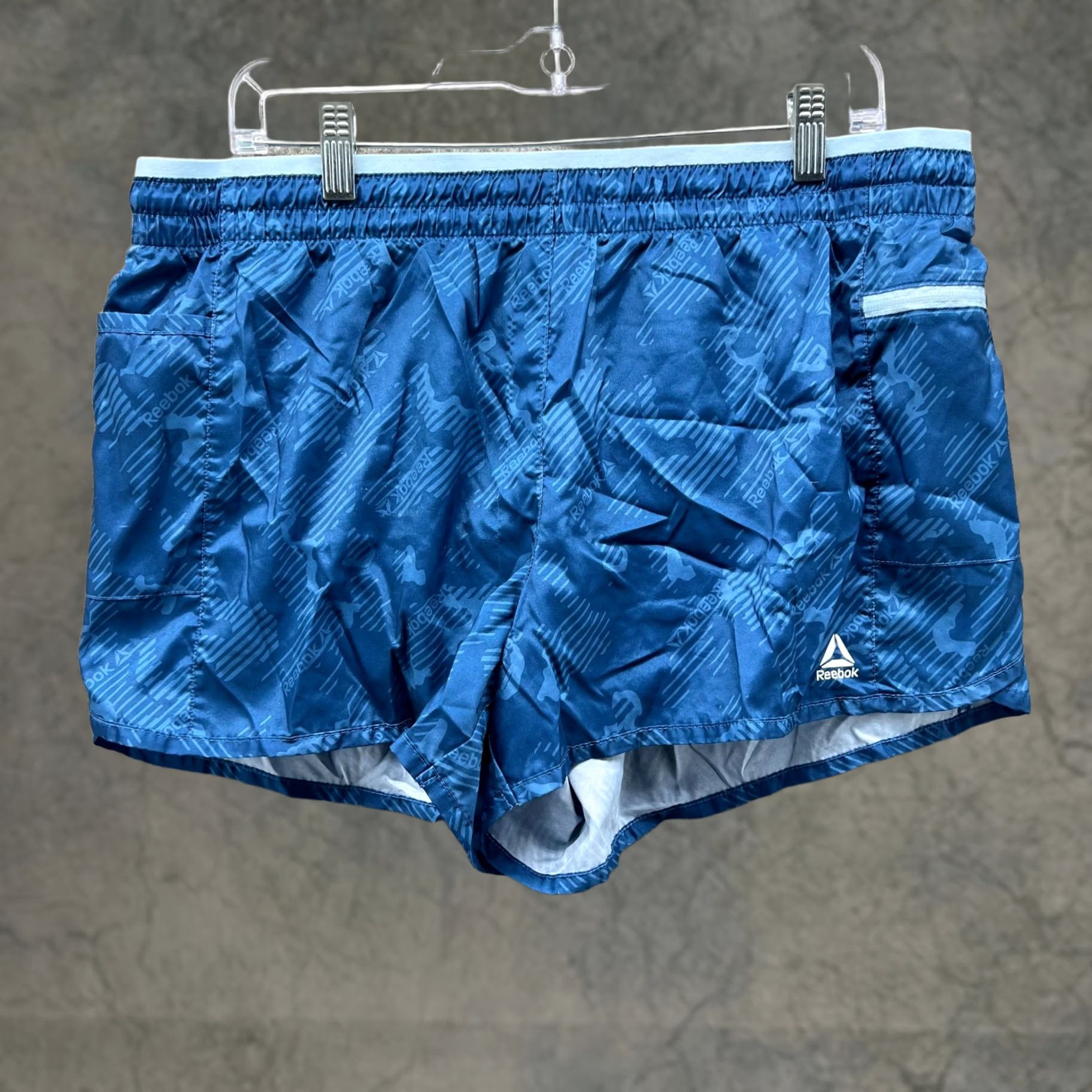 Reebok Reebok Shorts Mens XL Blue Running Lightweight Athletic Logo Camouflage Athletic Sports Mens XL Blue Camouflage Lightweight Running Shorts Size US 36 / EU 52 - 1 Thumbnail